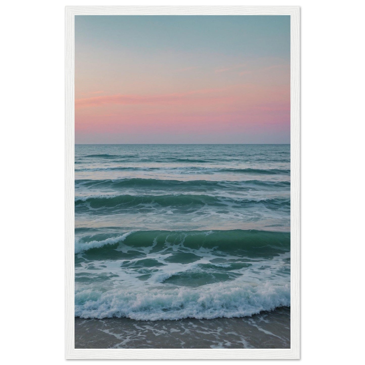 Premium Matte Paper Wooden Framed Poster - Exklusive Kunst in stilvollen Holzrahmen Print Material Modern Masterpieces 28x43 cm / XL (11x17″) White frame