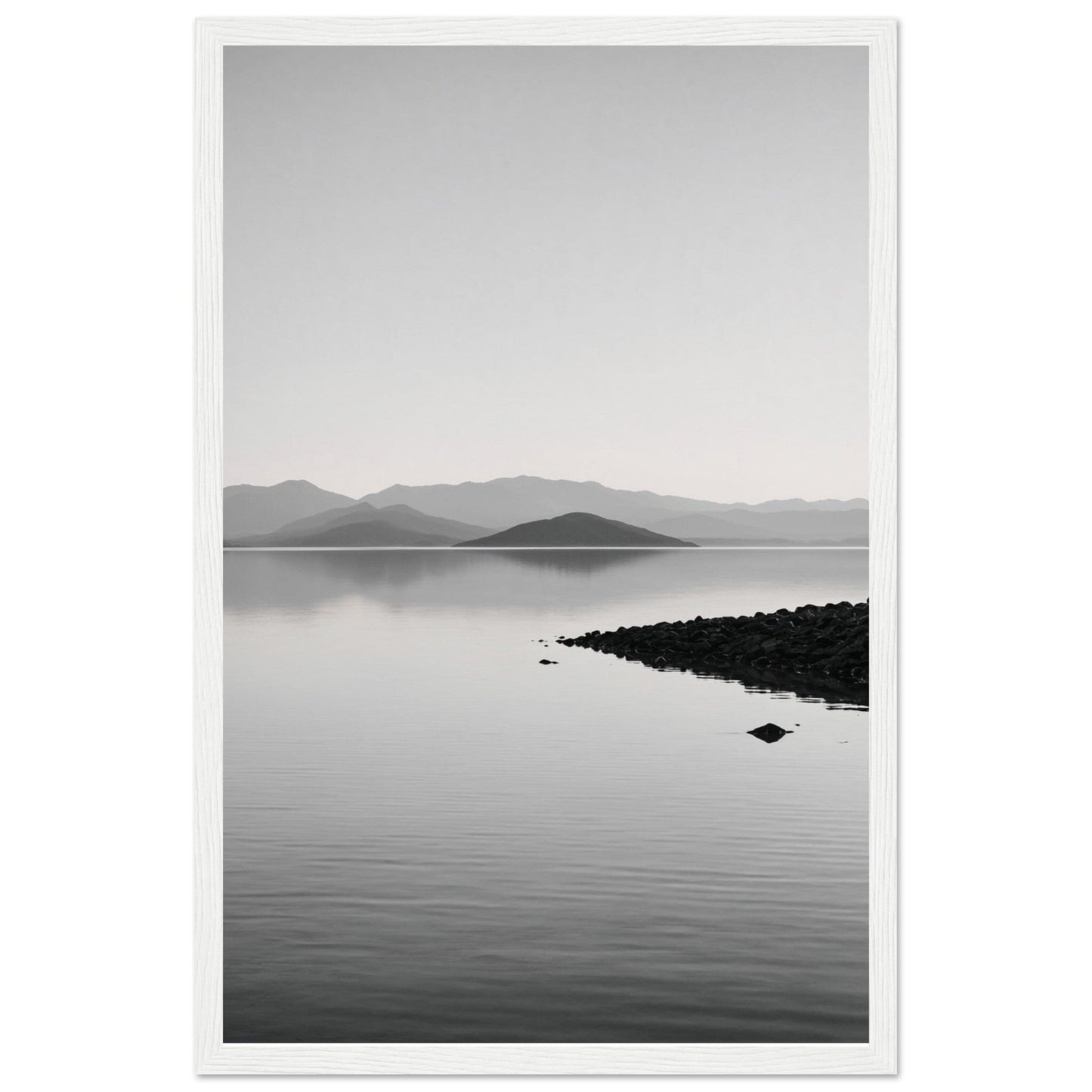 Premium Matte Paper Wooden Framed Poster - Exklusive Kunst in stilvollen Holzrahmen Print Material Modern Masterpieces 28x43 cm / XL (11x17″) White frame