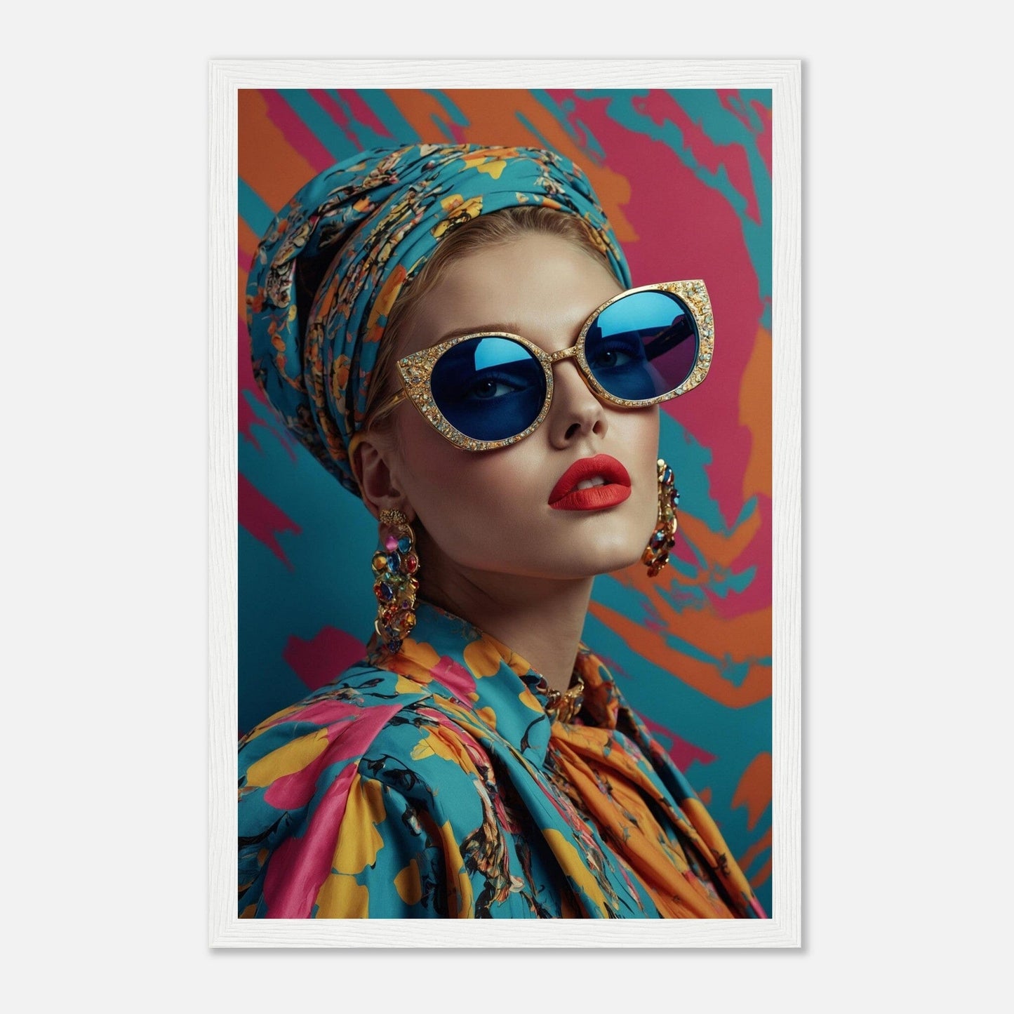Premium Matte Paper Wooden Framed Poster - Exklusive Kunst in stilvollen Holzrahmen Print Material Modern Masterpieces 28x43 cm / XL (11x17″) White frame