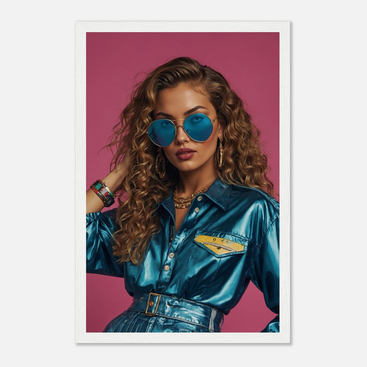Premium Matte Paper Wooden Framed Poster - Exklusive Kunst in stilvollen Holzrahmen Print Material Modern Masterpieces 28x43 cm / XL (11x17″) White frame