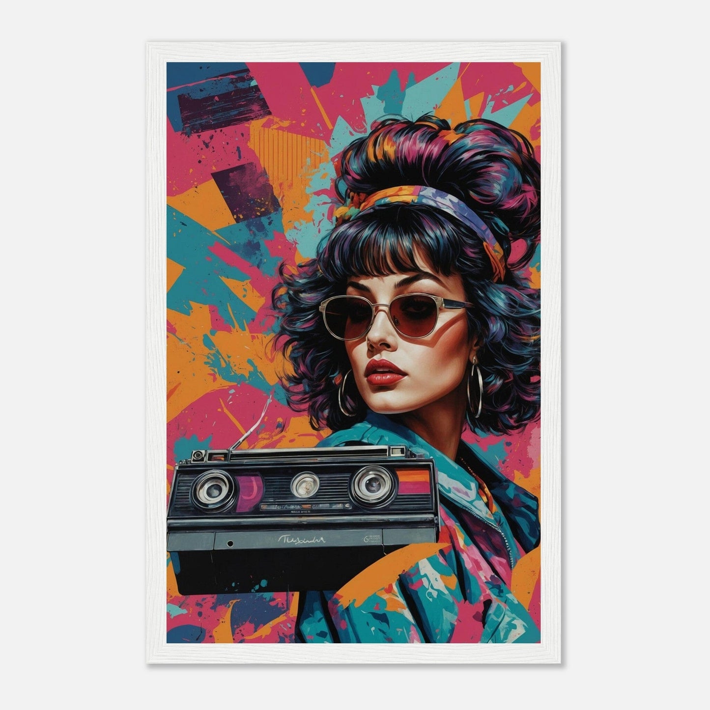 Premium Matte Paper Wooden Framed Poster - Exklusive Kunst in stilvollen Holzrahmen Print Material Modern Masterpieces 28x43 cm / XL (11x17″) White frame