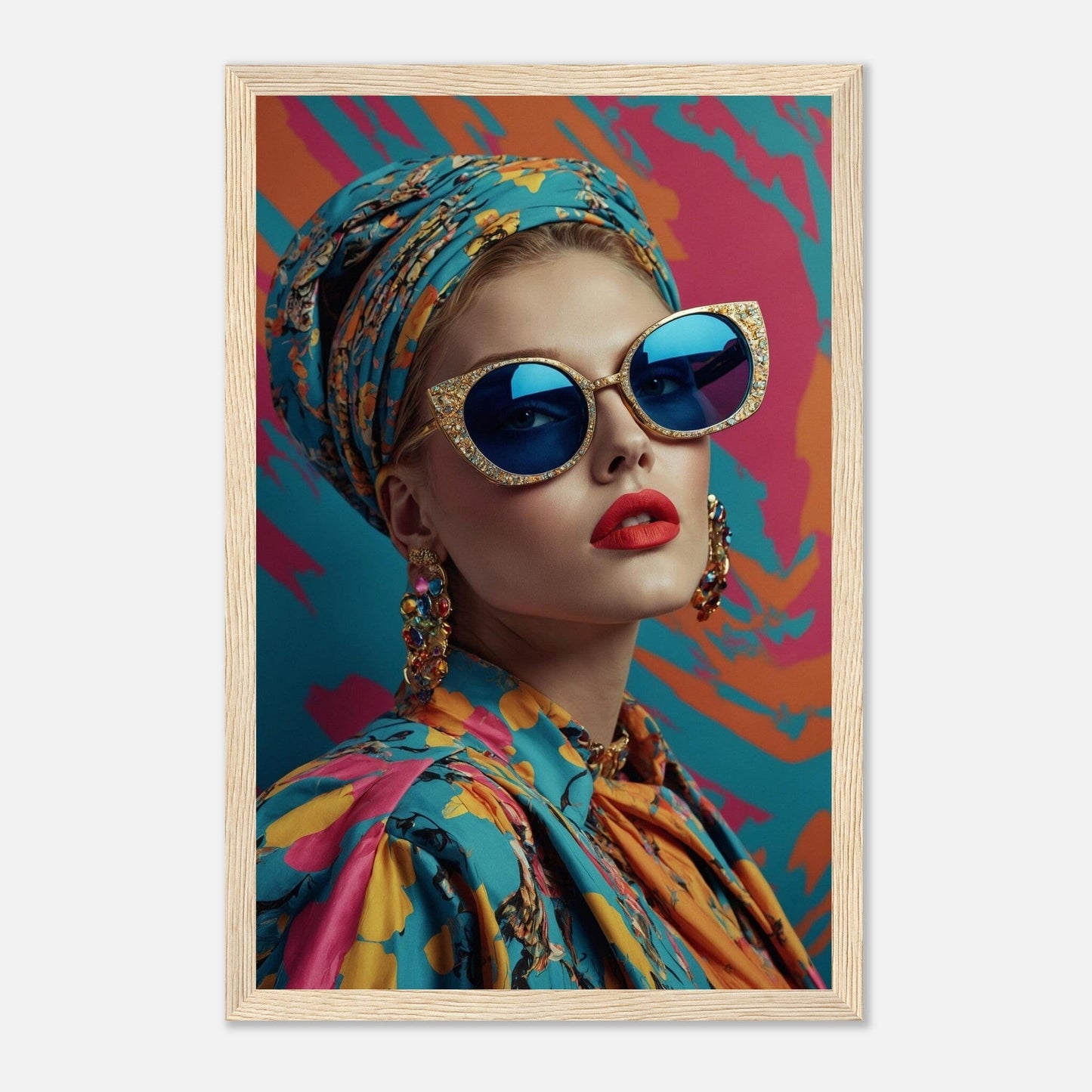 Premium Matte Paper Wooden Framed Poster - Exklusive Kunst in stilvollen Holzrahmen Print Material Modern Masterpieces 28x43 cm / XL (11x17″) Wood frame