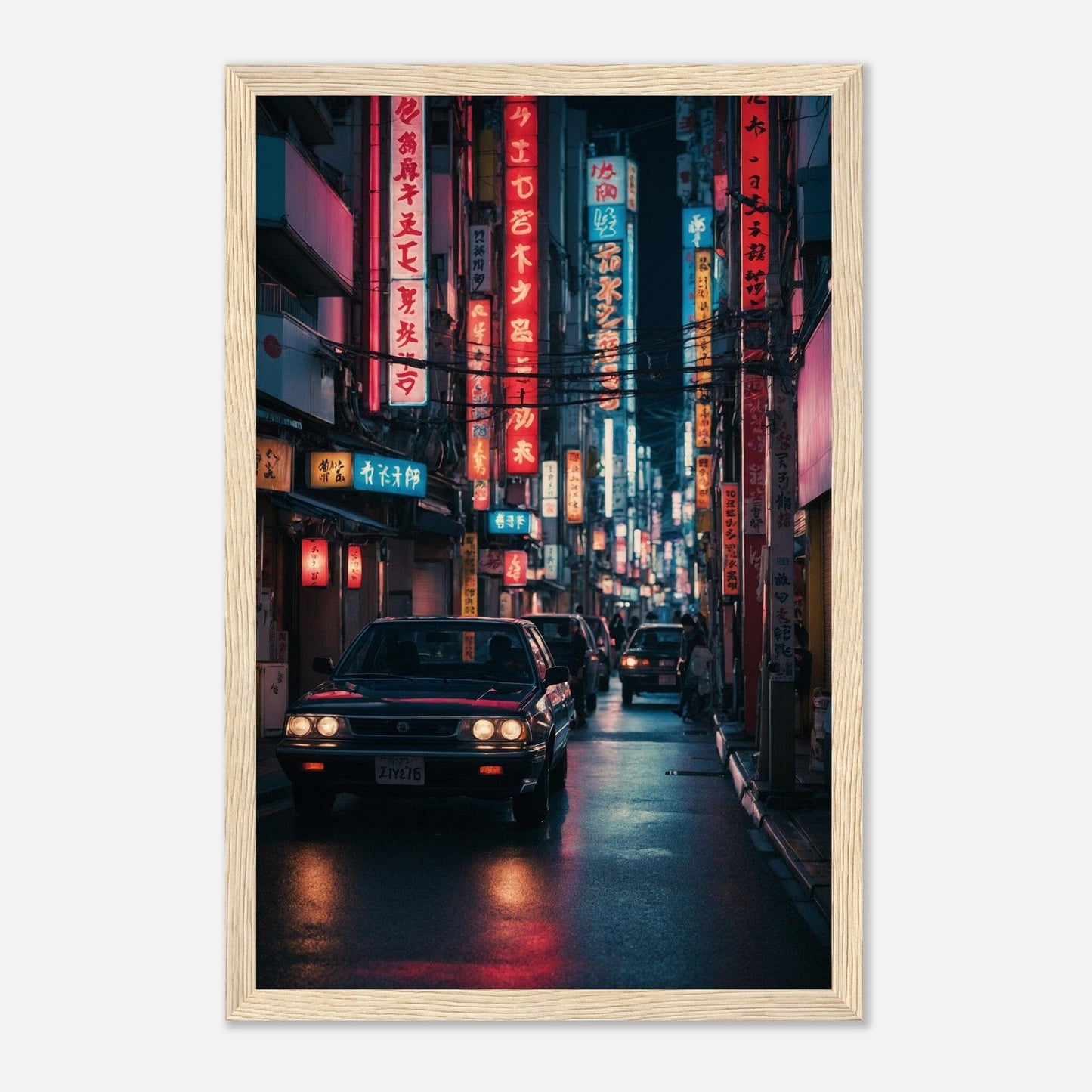 Premium Matte Paper Wooden Framed Poster - Exklusive Kunst in stilvollen Holzrahmen Print Material Modern Masterpieces 28x43 cm / XL (11x17″) Wood frame
