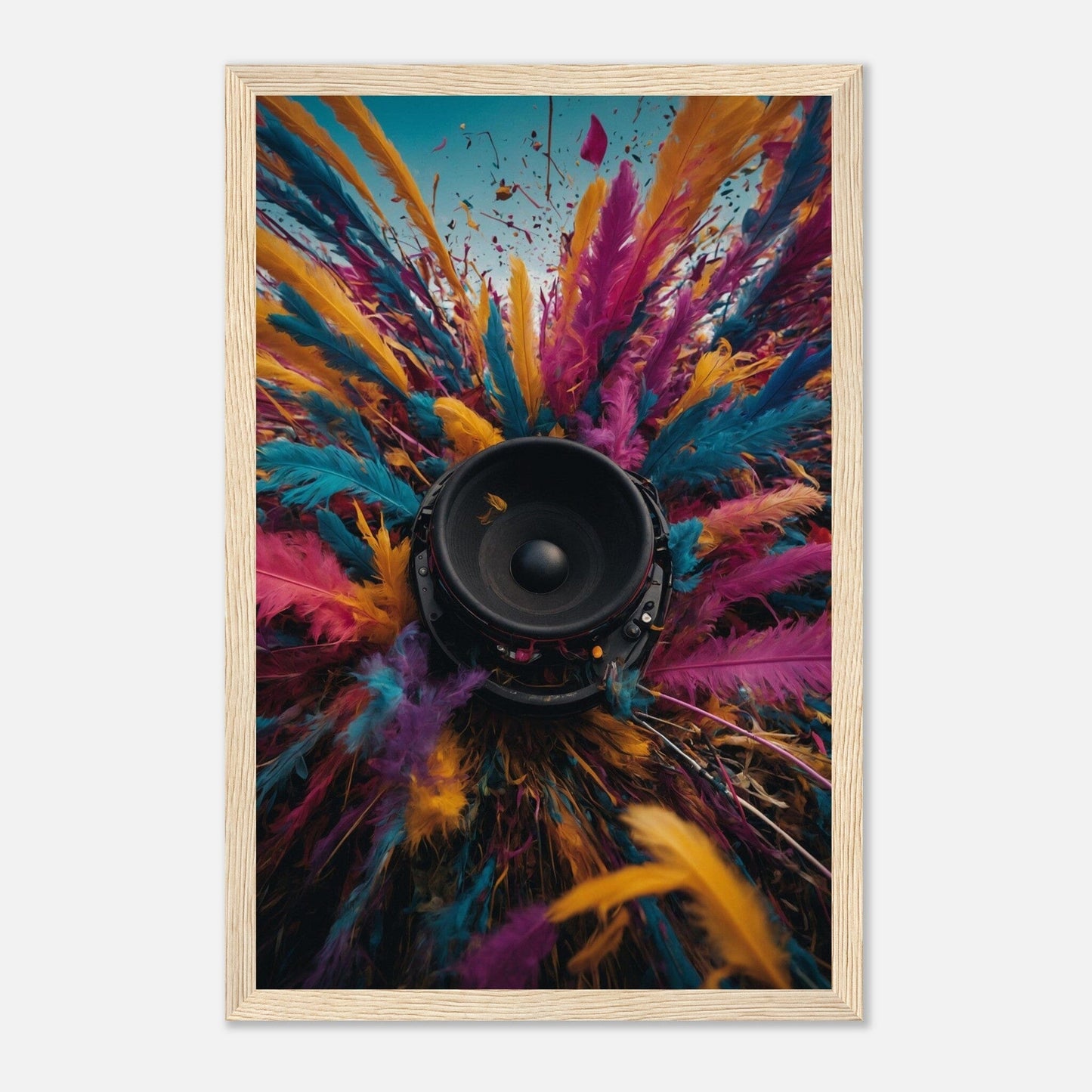 Premium Matte Paper Wooden Framed Poster - Exklusive Kunst in stilvollen Holzrahmen Print Material Modern Masterpieces 28x43 cm / XL (11x17″) Wood frame
