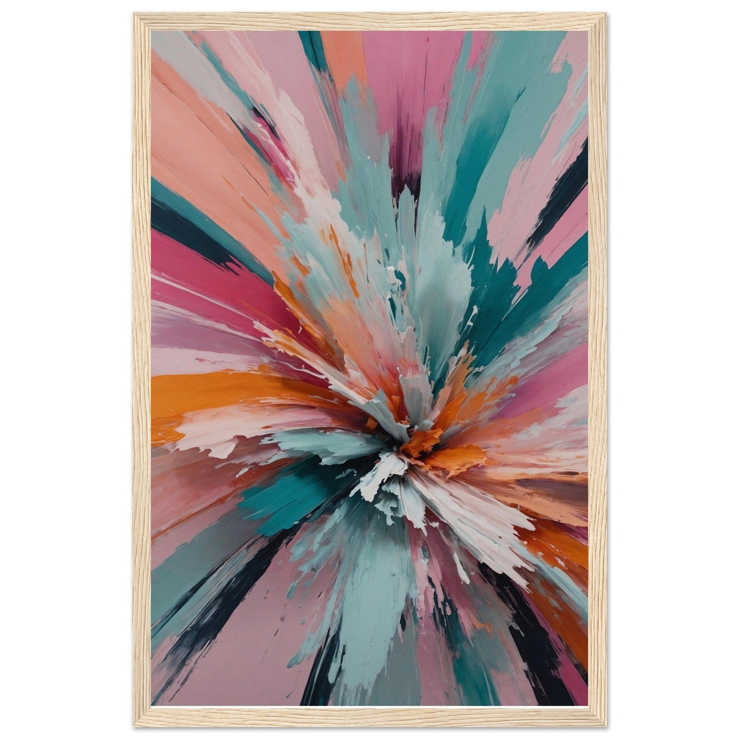 Premium Matte Paper Wooden Framed Poster - Exklusive Kunst in stilvollen Holzrahmen Print Material Modern Masterpieces 28x43 cm / XL (11x17″) Wood frame