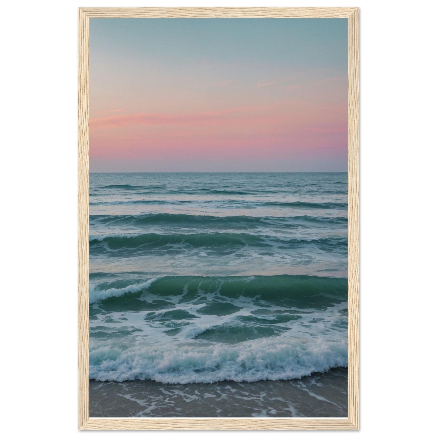 Premium Matte Paper Wooden Framed Poster - Exklusive Kunst in stilvollen Holzrahmen Print Material Modern Masterpieces 28x43 cm / XL (11x17″) Wood frame