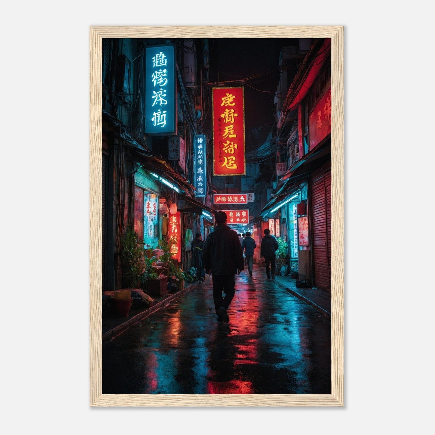 Premium Matte Paper Wooden Framed Poster - Exklusive Kunst in stilvollen Holzrahmen Print Material Modern Masterpieces 28x43 cm / XL (11x17″) Wood frame