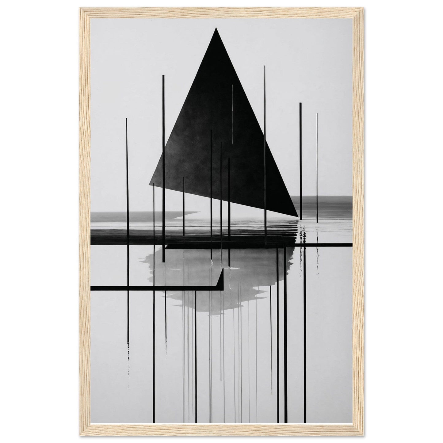 Premium Matte Paper Wooden Framed Poster - Exklusive Kunst in stilvollen Holzrahmen Print Material Modern Masterpieces 28x43 cm / XL (11x17″) Wood frame