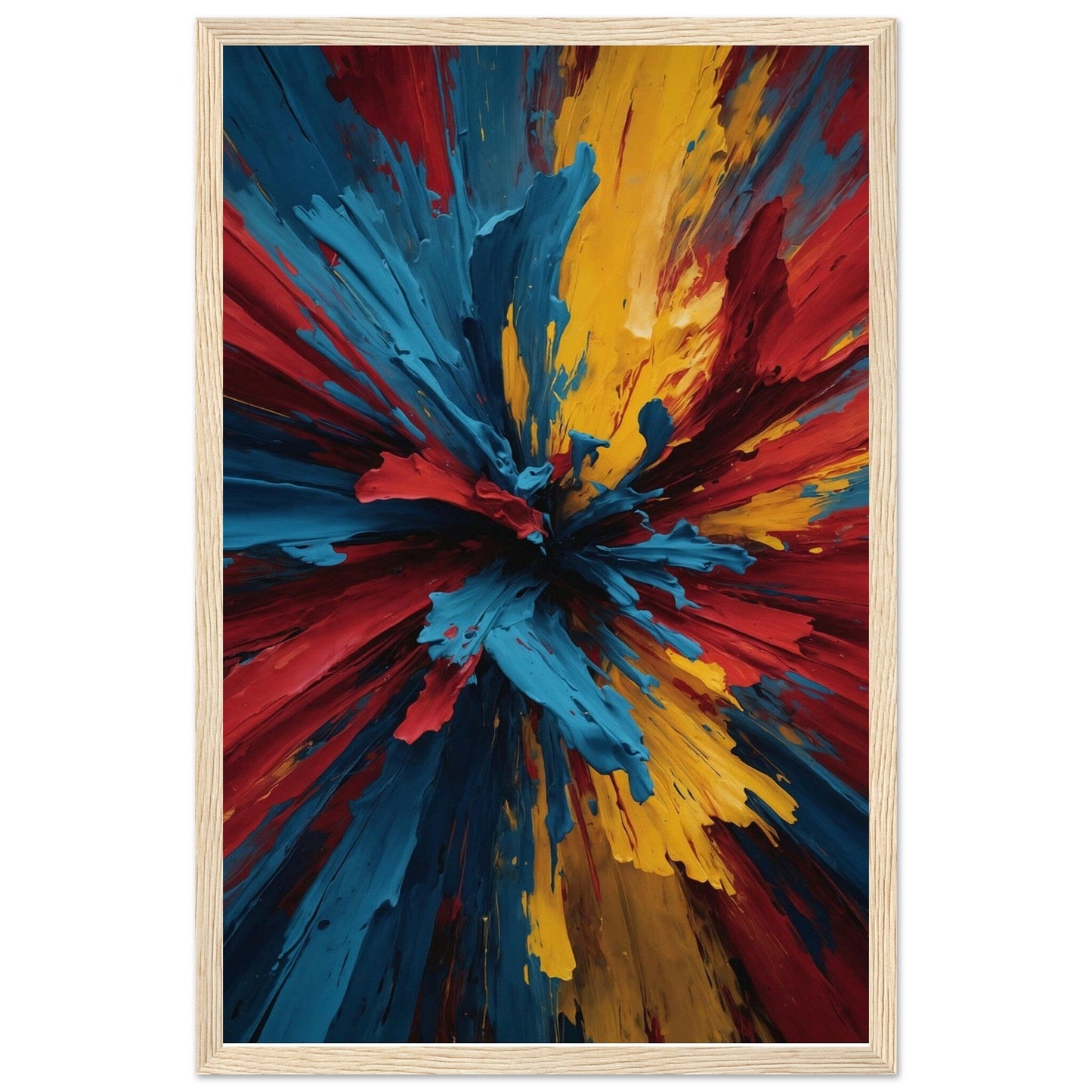 Premium Matte Paper Wooden Framed Poster - Exklusive Kunst in stilvollen Holzrahmen Print Material Modern Masterpieces 28x43 cm / XL (11x17″) Wood frame