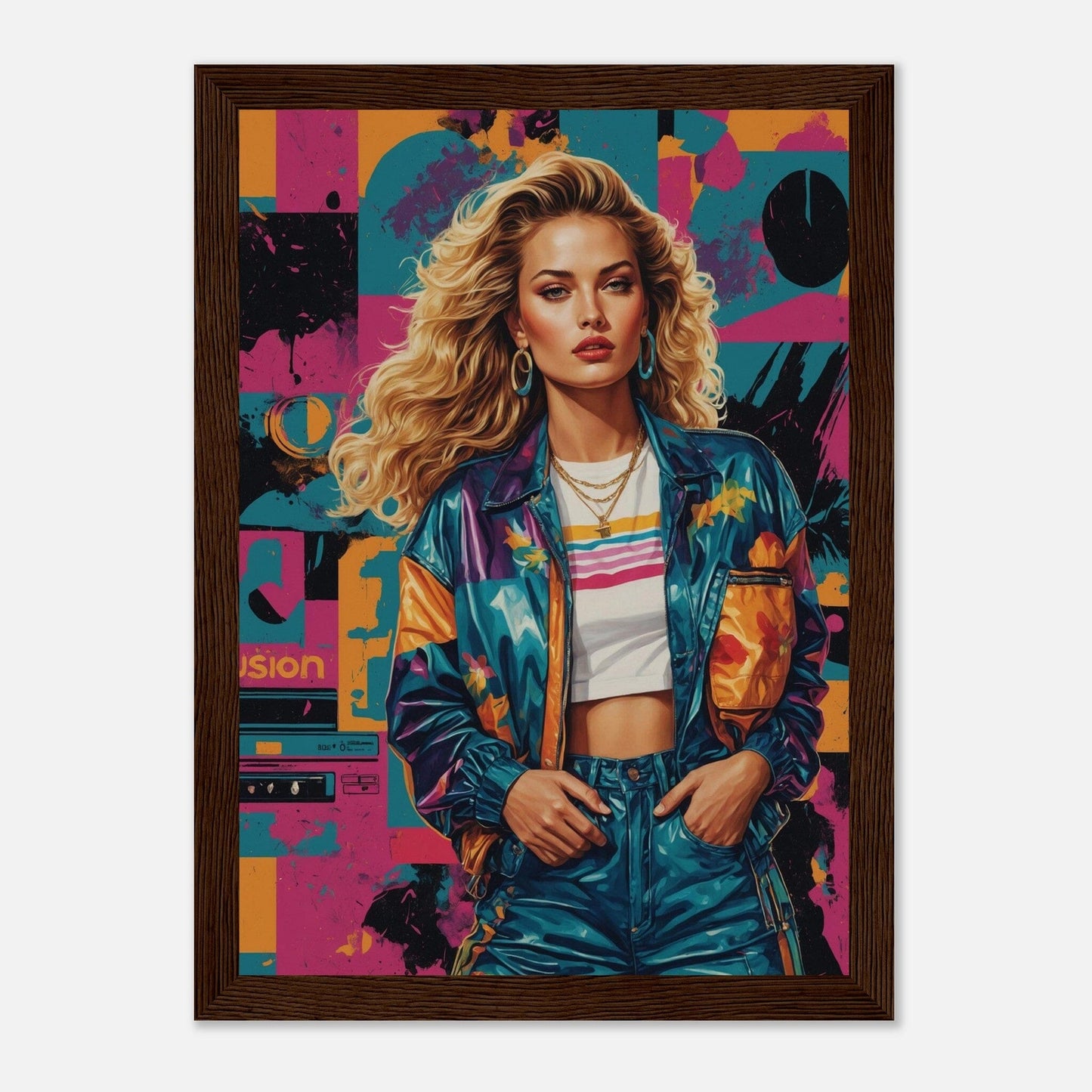 Premium Matte Paper Wooden Framed Poster - Exklusive Kunst in stilvollen Holzrahmen Print Material Modern Masterpieces