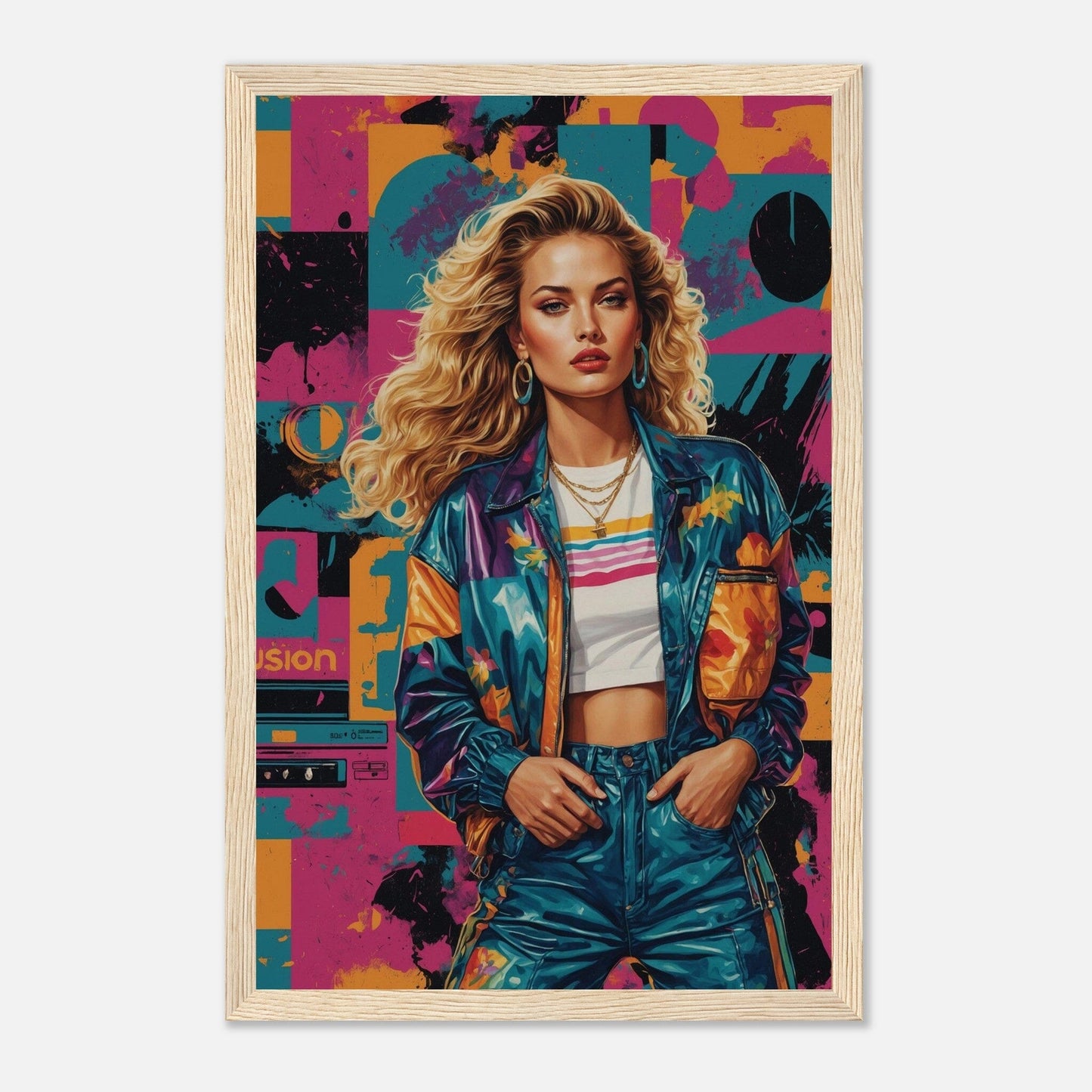 Premium Matte Paper Wooden Framed Poster - Exklusive Kunst in stilvollen Holzrahmen Print Material Modern Masterpieces