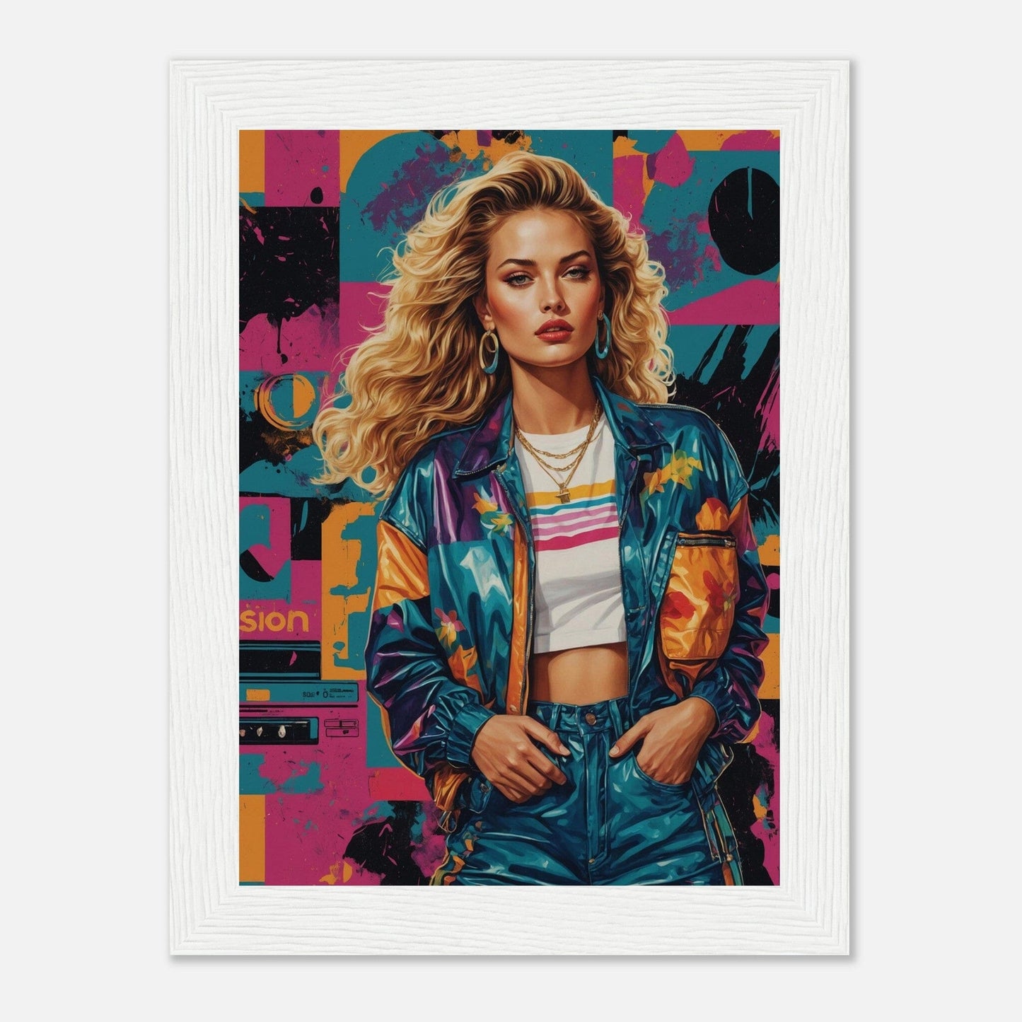 Premium Matte Paper Wooden Framed Poster - Exklusive Kunst in stilvollen Holzrahmen Print Material Modern Masterpieces