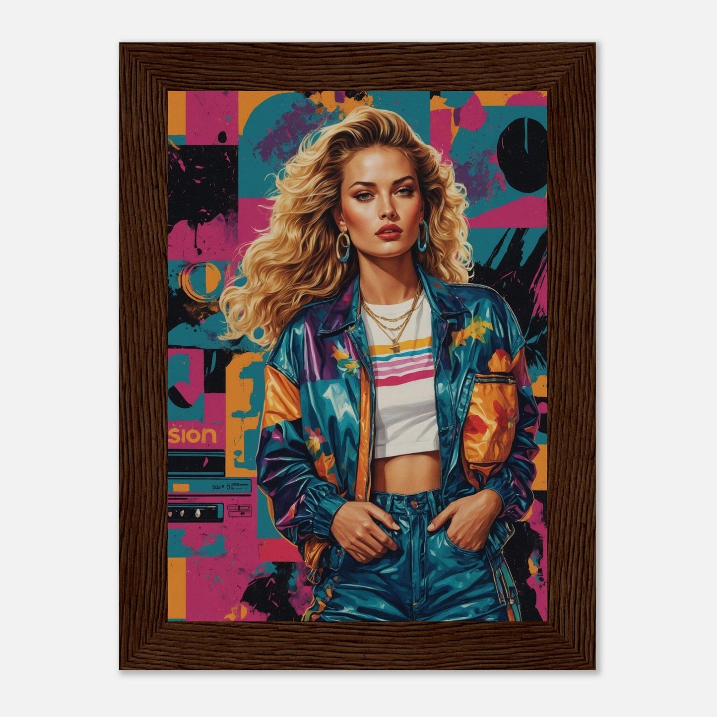 Premium Matte Paper Wooden Framed Poster - Exklusive Kunst in stilvollen Holzrahmen Print Material Modern Masterpieces