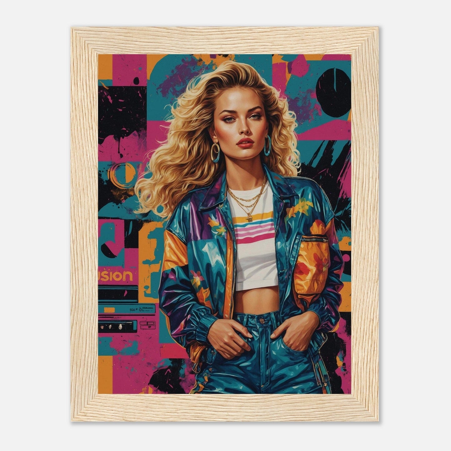 Premium Matte Paper Wooden Framed Poster - Exklusive Kunst in stilvollen Holzrahmen Print Material Modern Masterpieces