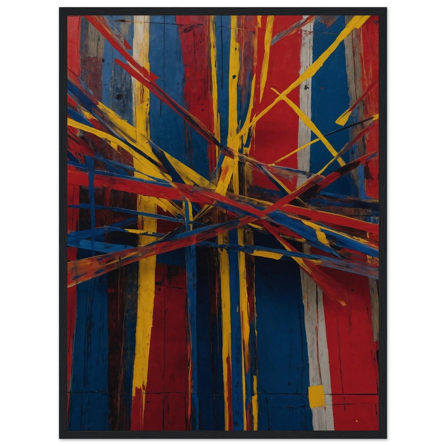 Premium Matte Paper Wooden Framed Poster - Exklusive Kunst in stilvollen Holzrahmen Print Material Modern Masterpieces 45x60 cm / 18x24″ Black frame