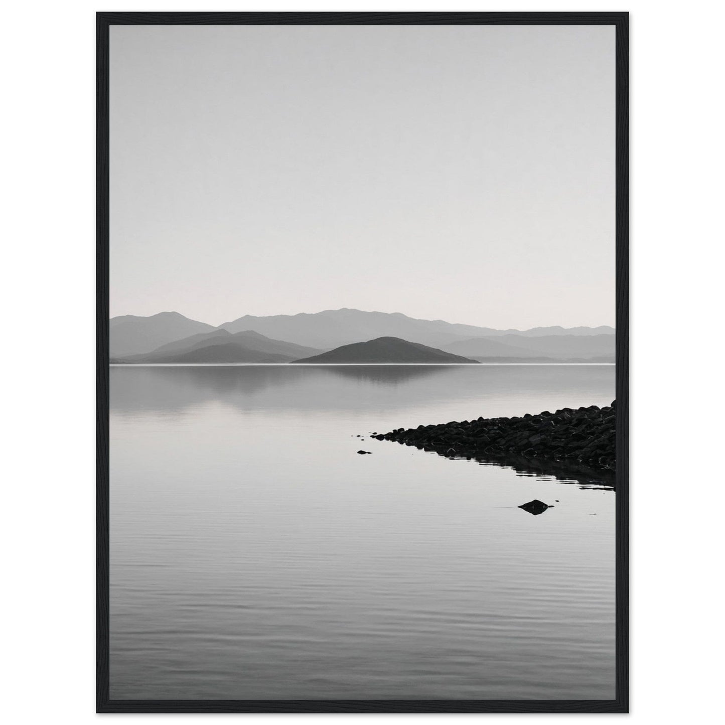 Premium Matte Paper Wooden Framed Poster - Exklusive Kunst in stilvollen Holzrahmen Print Material Modern Masterpieces 45x60 cm / 18x24″ Black frame