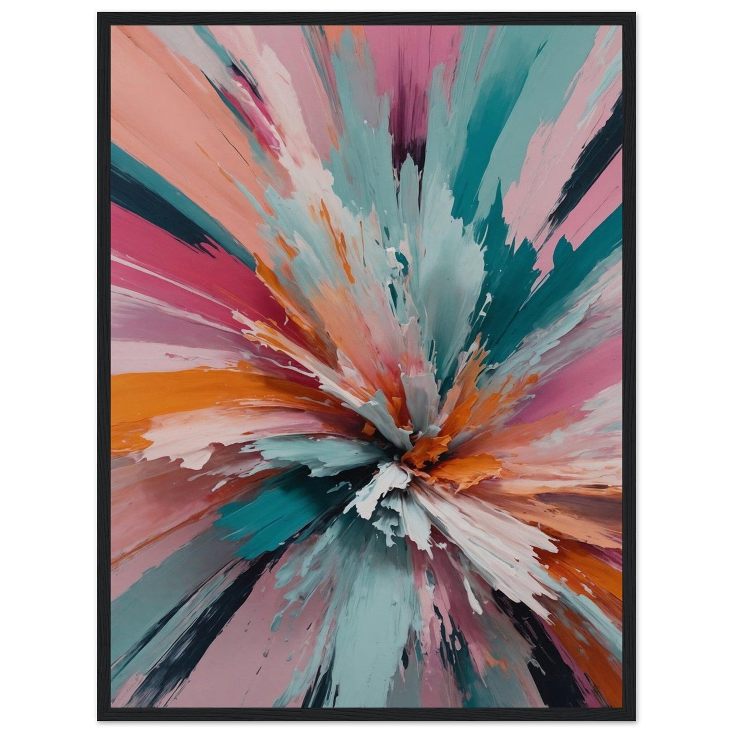 Premium Matte Paper Wooden Framed Poster - Exklusive Kunst in stilvollen Holzrahmen Print Material Modern Masterpieces 45x60 cm / 18x24″ Black frame