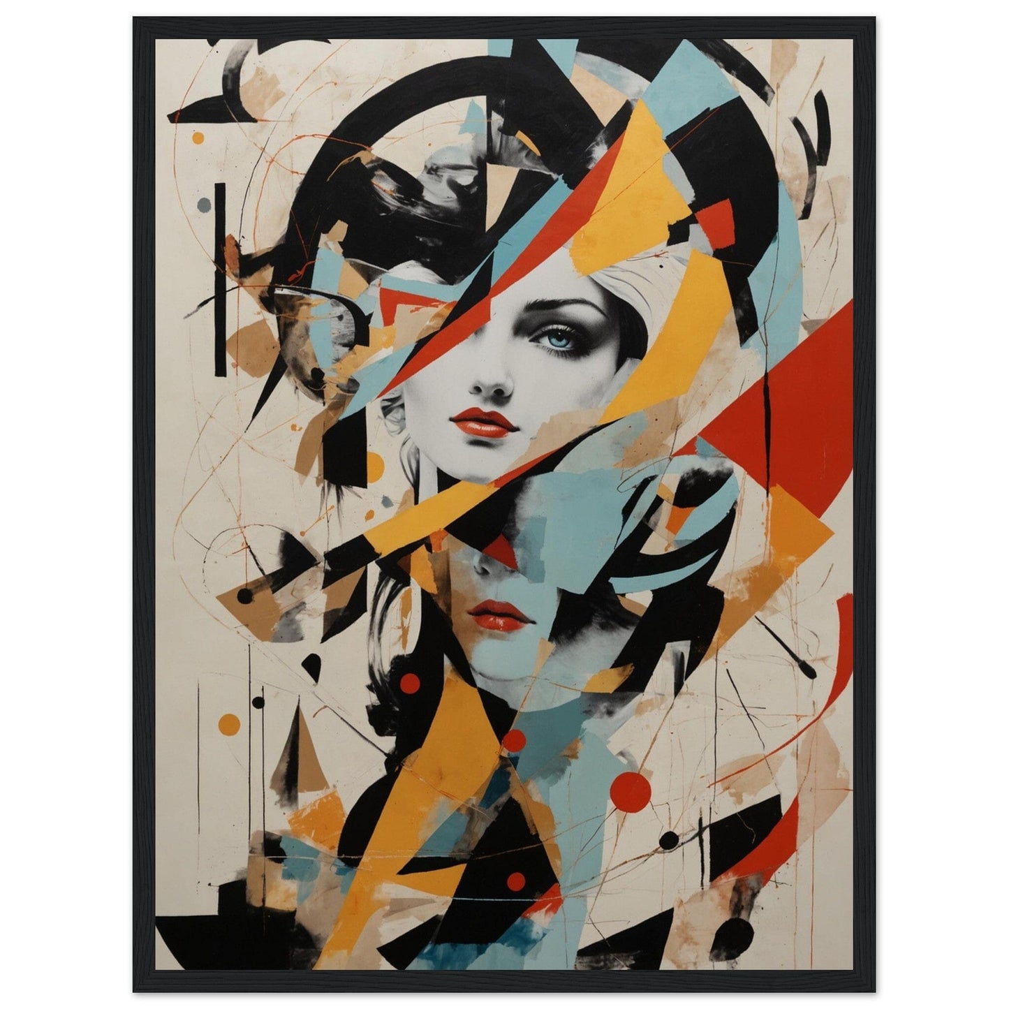 Premium Matte Paper Wooden Framed Poster - Exklusive Kunst in stilvollen Holzrahmen Print Material Modern Masterpieces 45x60 cm / 18x24″ Black frame