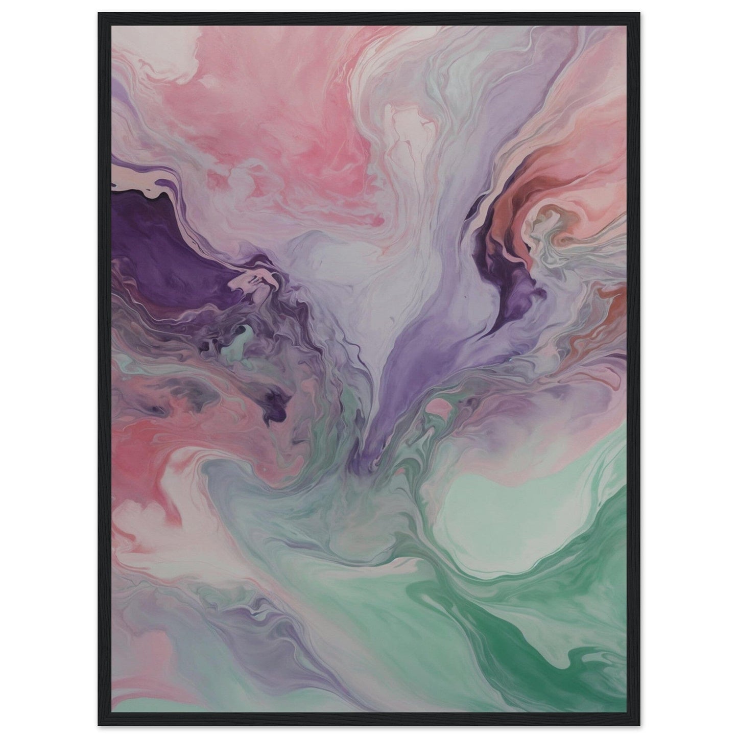 Premium Matte Paper Wooden Framed Poster - Exklusive Kunst in stilvollen Holzrahmen Print Material Modern Masterpieces 45x60 cm / 18x24″ Black frame