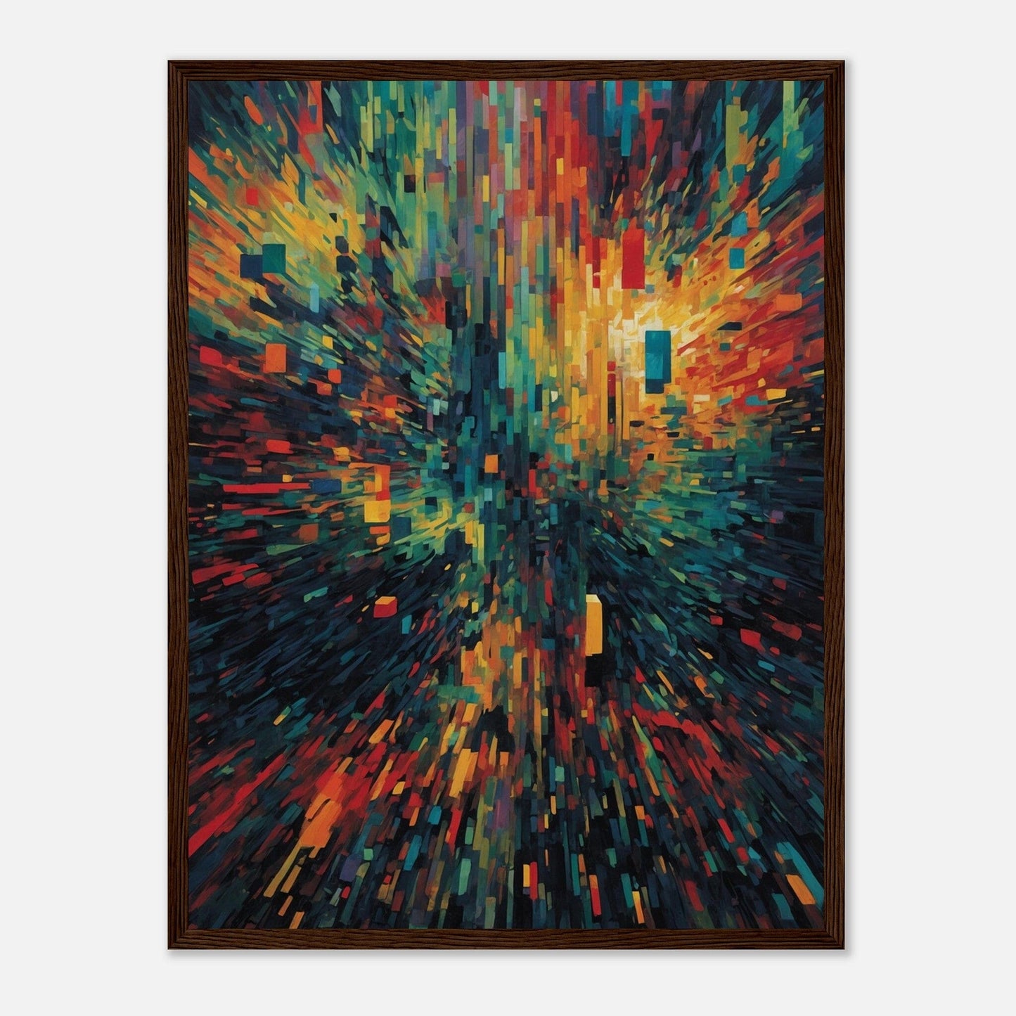 Premium Matte Paper Wooden Framed Poster - Exklusive Kunst in stilvollen Holzrahmen Print Material Modern Masterpieces 45x60 cm / 18x24″ Dark wood frame