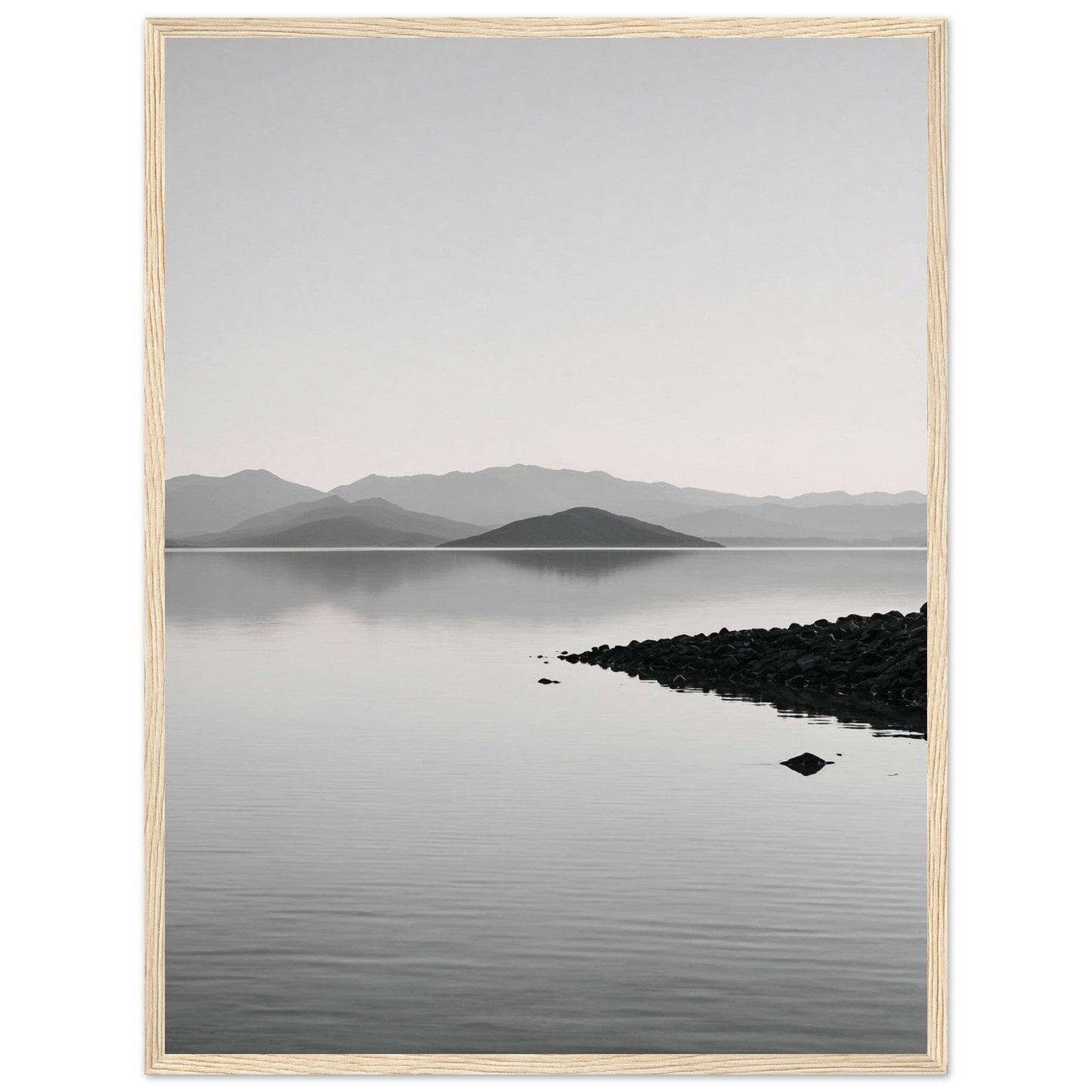 Premium Matte Paper Wooden Framed Poster - Exklusive Kunst in stilvollen Holzrahmen Print Material Modern Masterpieces 45x60 cm / 18x24″ Wood frame