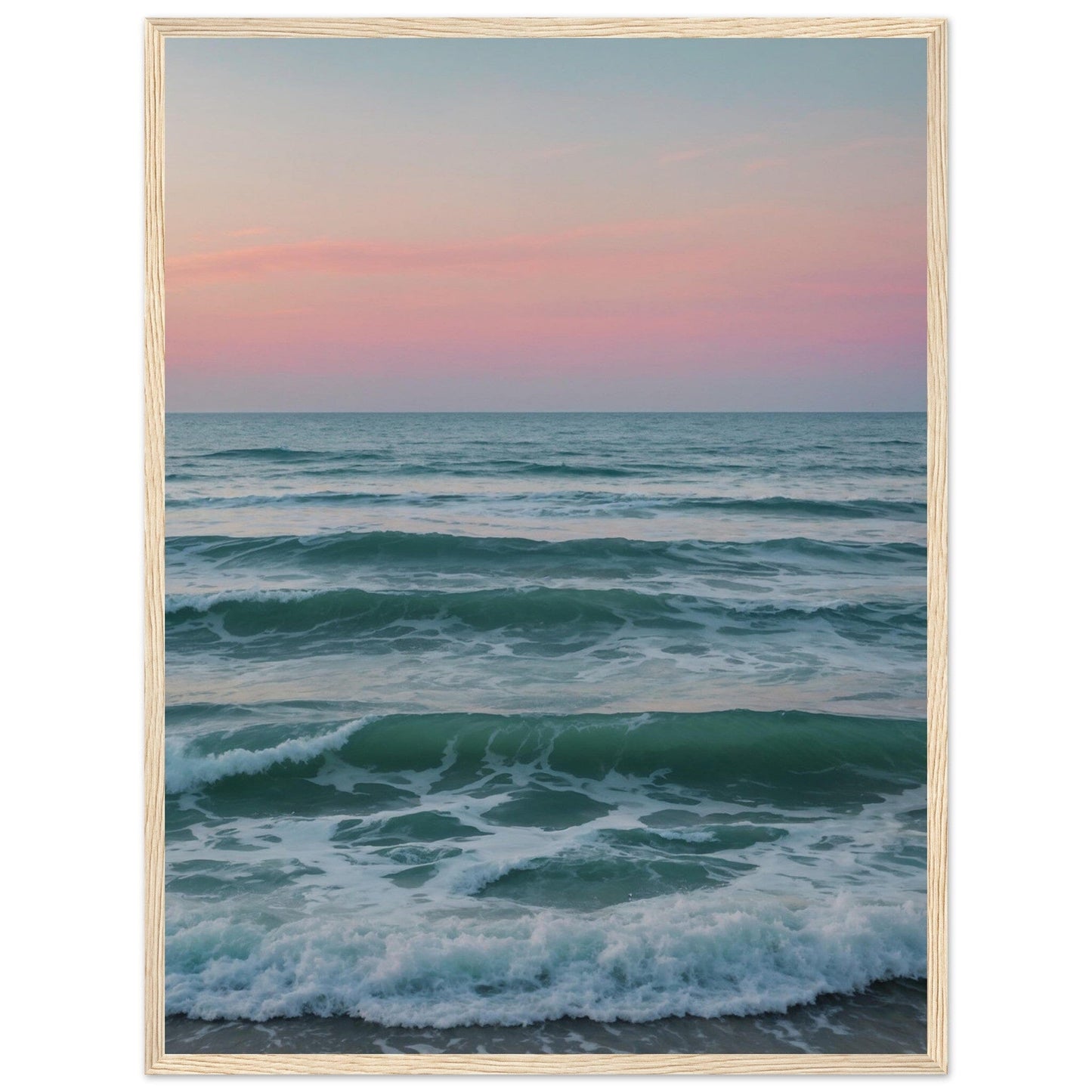 Premium Matte Paper Wooden Framed Poster - Exklusive Kunst in stilvollen Holzrahmen Print Material Modern Masterpieces 45x60 cm / 18x24″ Wood frame