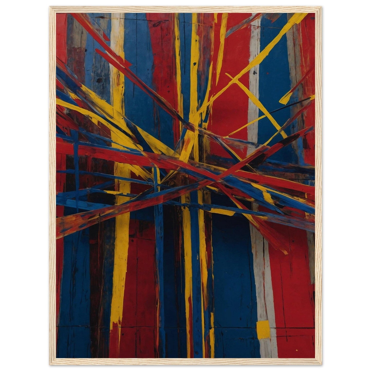 Premium Matte Paper Wooden Framed Poster - Exklusive Kunst in stilvollen Holzrahmen Print Material Modern Masterpieces 45x60 cm / 18x24″ Wood frame