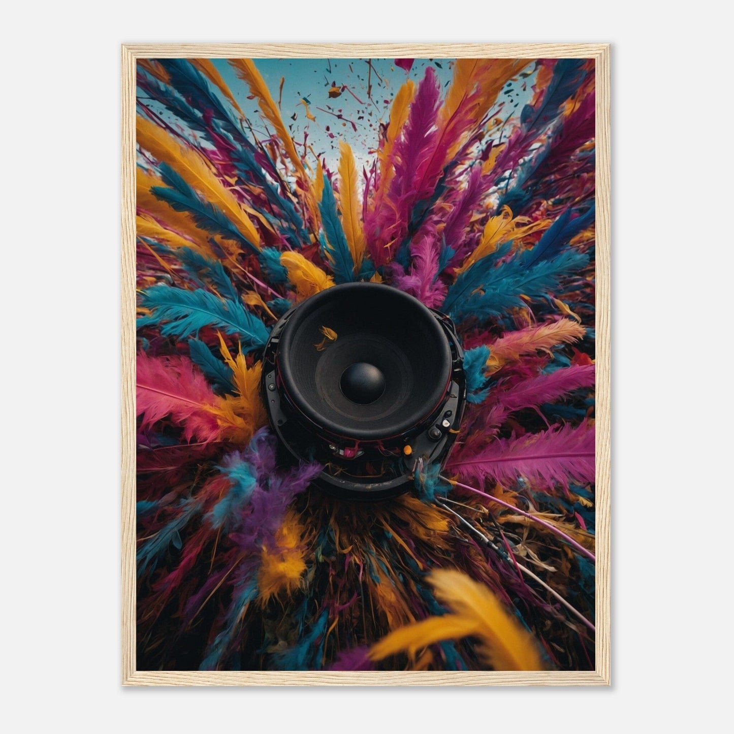 Premium Matte Paper Wooden Framed Poster - Exklusive Kunst in stilvollen Holzrahmen Print Material Modern Masterpieces 45x60 cm / 18x24″ Wood frame