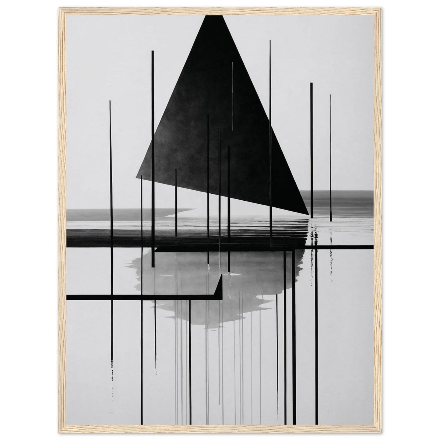 Premium Matte Paper Wooden Framed Poster - Exklusive Kunst in stilvollen Holzrahmen Print Material Modern Masterpieces 45x60 cm / 18x24″ Wood frame