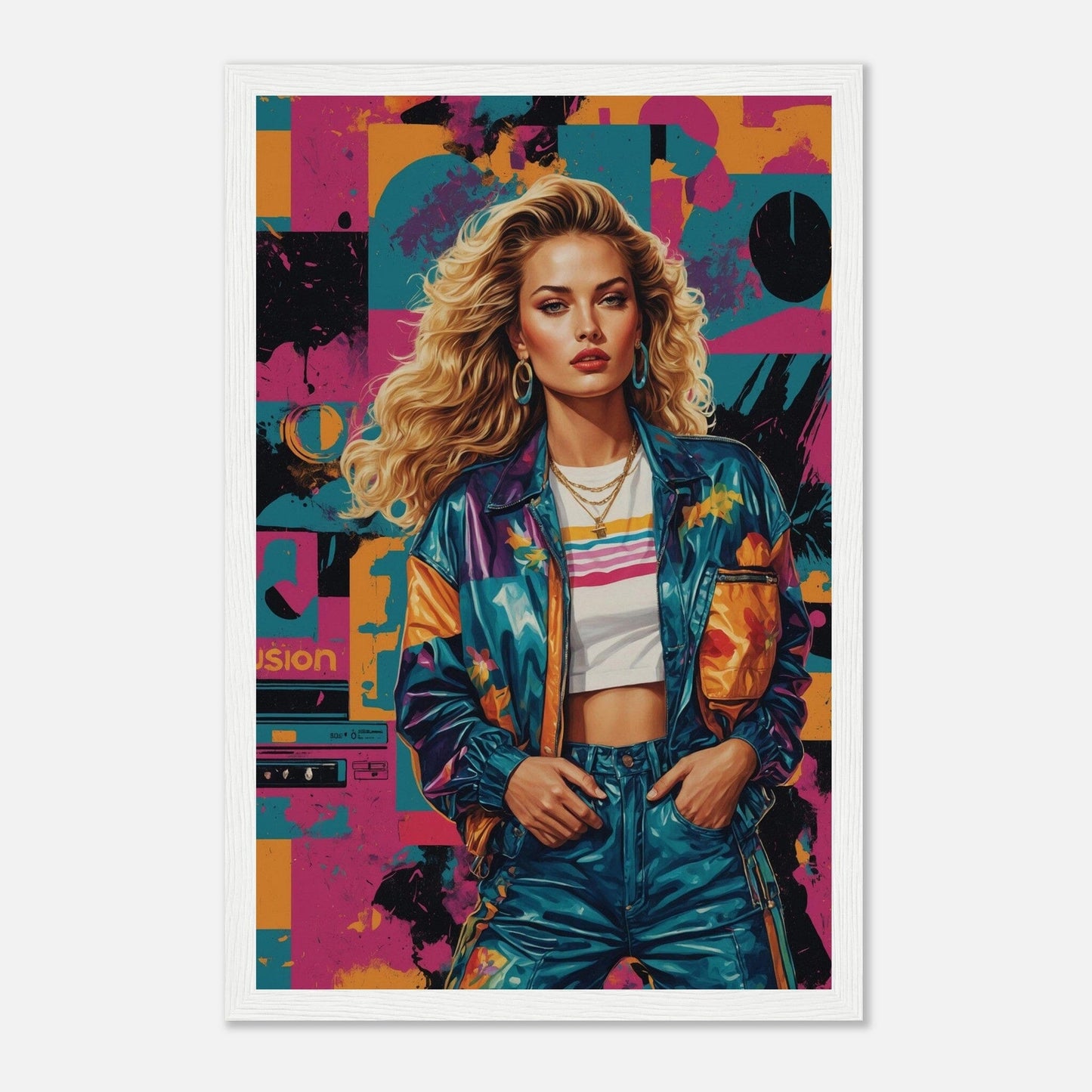 Premium Matte Paper Wooden Framed Poster - Exklusive Kunst in stilvollen Holzrahmen Print Material Modern Masterpieces