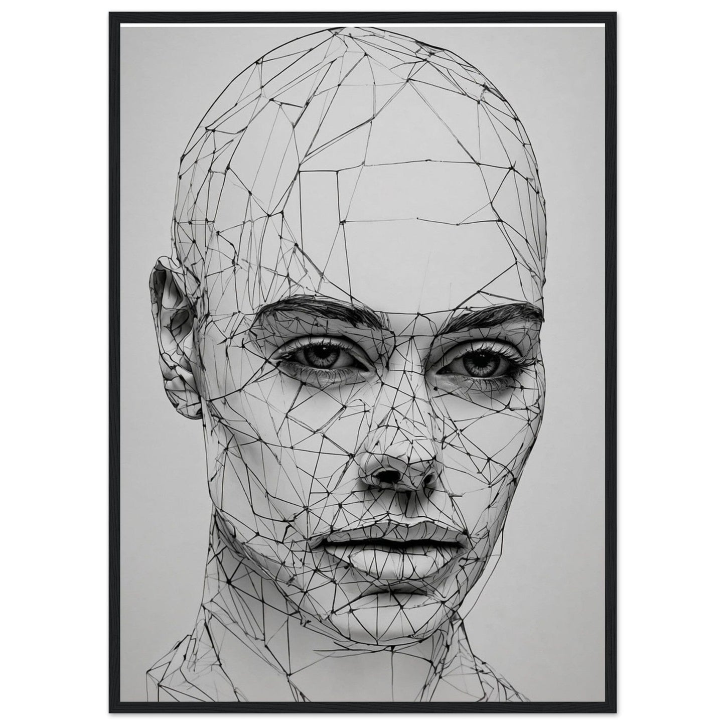 Premium Matte Paper Wooden Framed Poster - Exklusive Kunst in stilvollen Holzrahmen Print Material Modern Masterpieces 50x70 cm / 20x28″ Black frame
