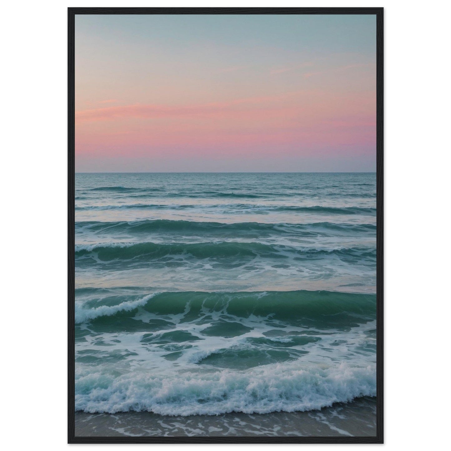Premium Matte Paper Wooden Framed Poster - Exklusive Kunst in stilvollen Holzrahmen Print Material Modern Masterpieces 50x70 cm / 20x28″ Black frame