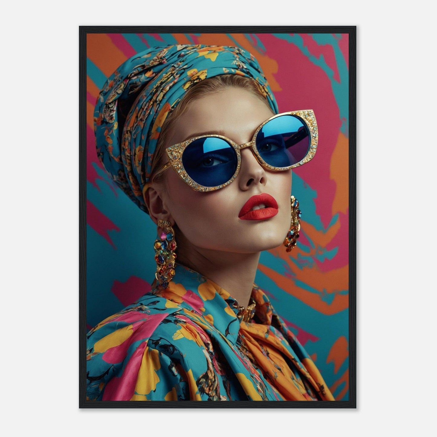 Premium Matte Paper Wooden Framed Poster - Exklusive Kunst in stilvollen Holzrahmen Print Material Modern Masterpieces 50x70 cm / 20x28″ Black frame