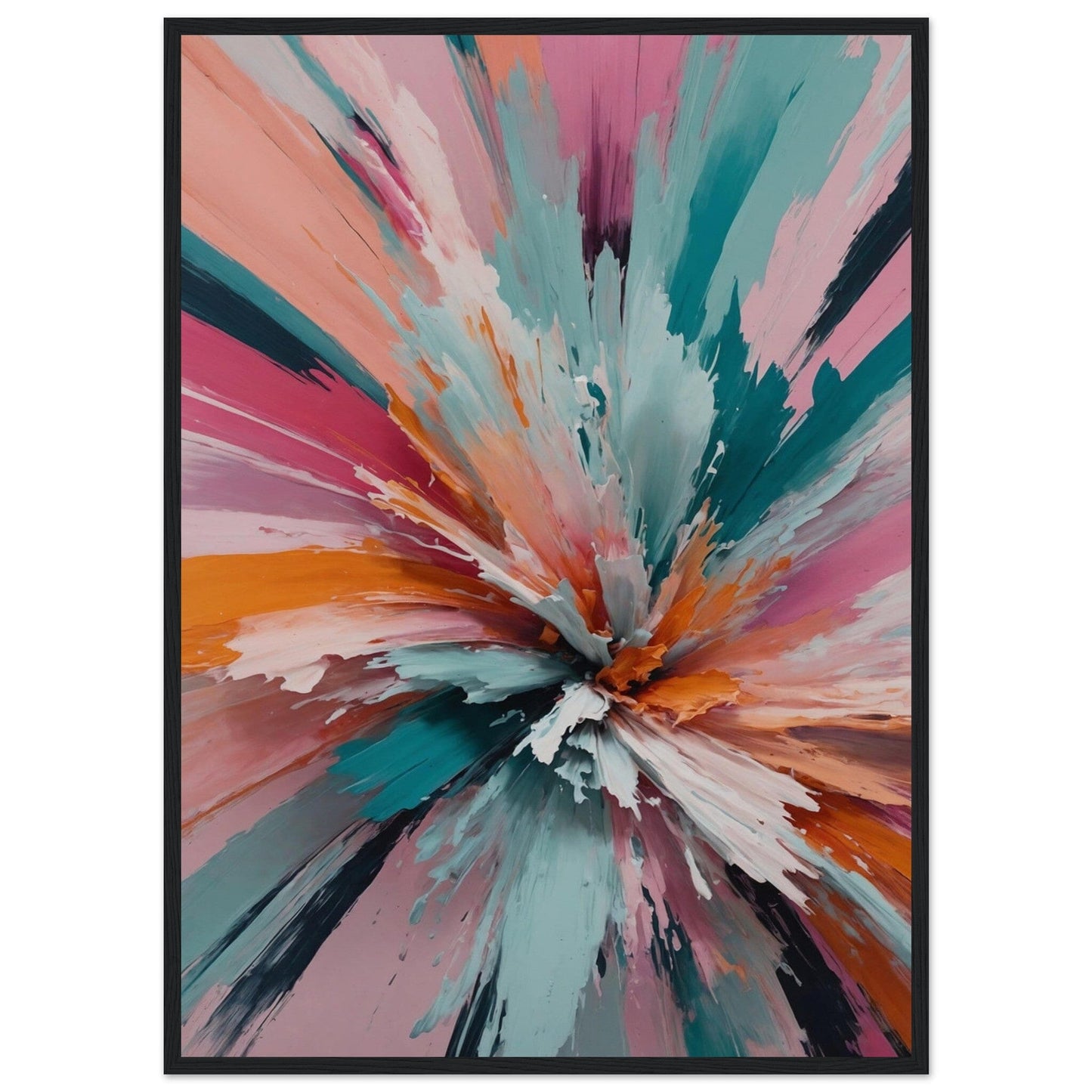 Premium Matte Paper Wooden Framed Poster - Exklusive Kunst in stilvollen Holzrahmen Print Material Modern Masterpieces 50x70 cm / 20x28″ Black frame