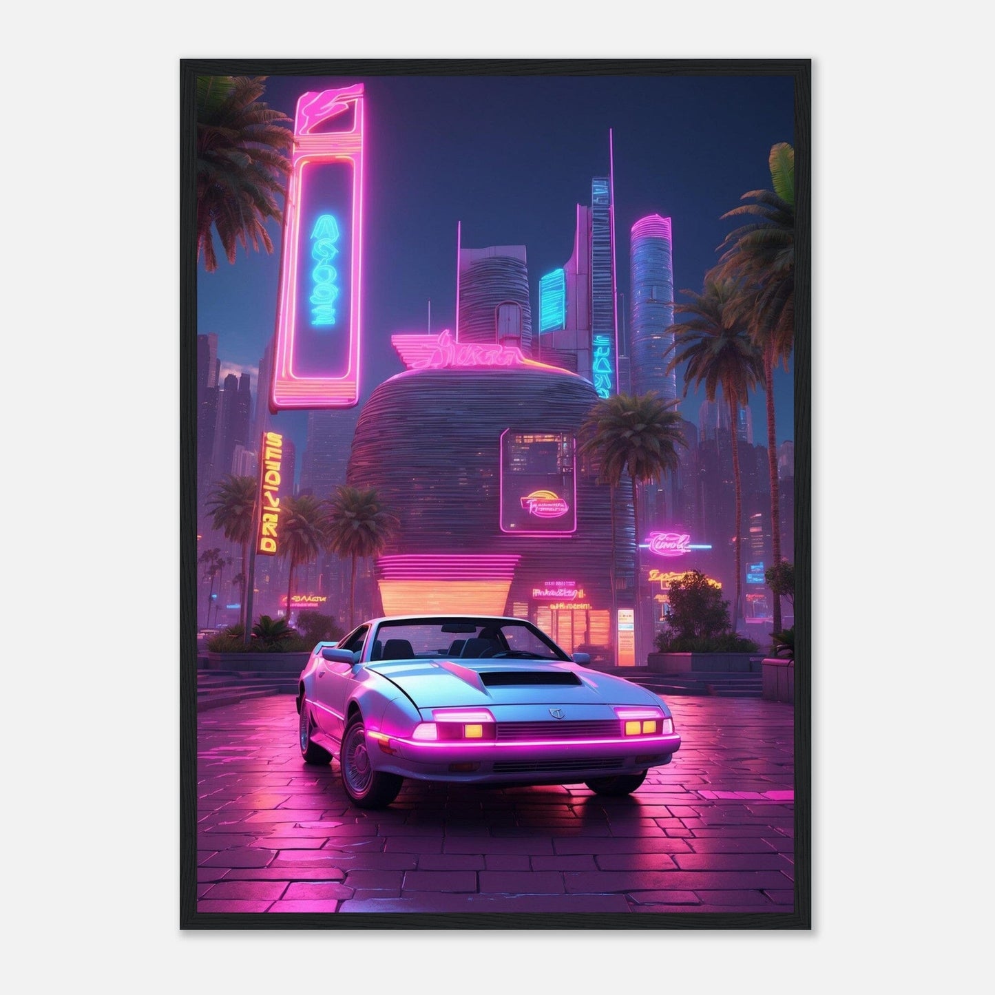Premium Matte Paper Wooden Framed Poster - Exklusive Kunst in stilvollen Holzrahmen Print Material Modern Masterpieces 50x70 cm / 20x28″ Black frame