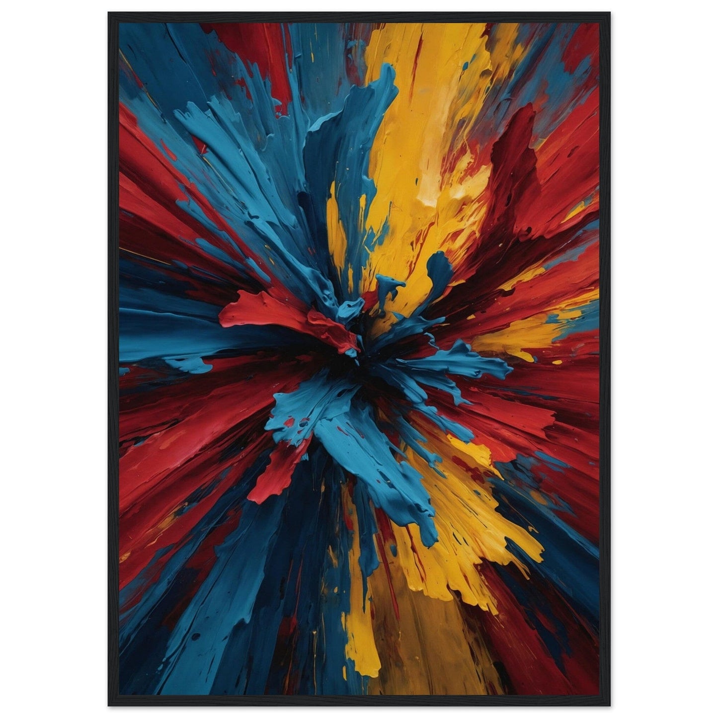 Premium Matte Paper Wooden Framed Poster - Exklusive Kunst in stilvollen Holzrahmen Print Material Modern Masterpieces 50x70 cm / 20x28″ Black frame