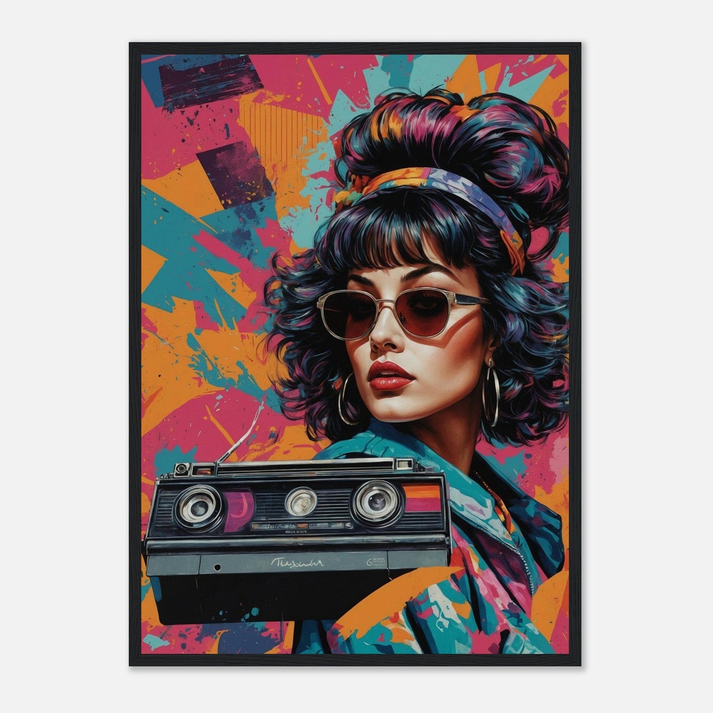 Premium Matte Paper Wooden Framed Poster - Exklusive Kunst in stilvollen Holzrahmen Print Material Modern Masterpieces 50x70 cm / 20x28″ Black frame