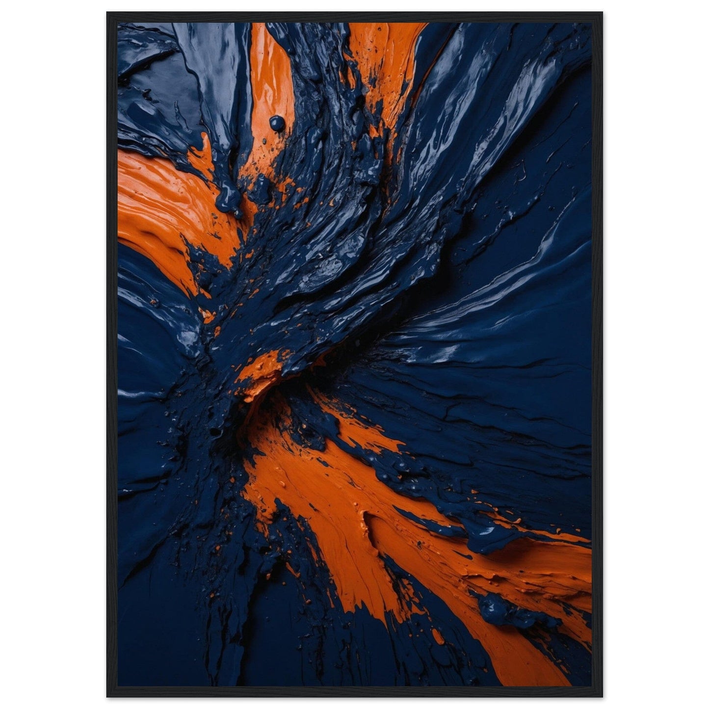 Premium Matte Paper Wooden Framed Poster - Exklusive Kunst in stilvollen Holzrahmen Print Material Modern Masterpieces 50x70 cm / 20x28″ Black frame