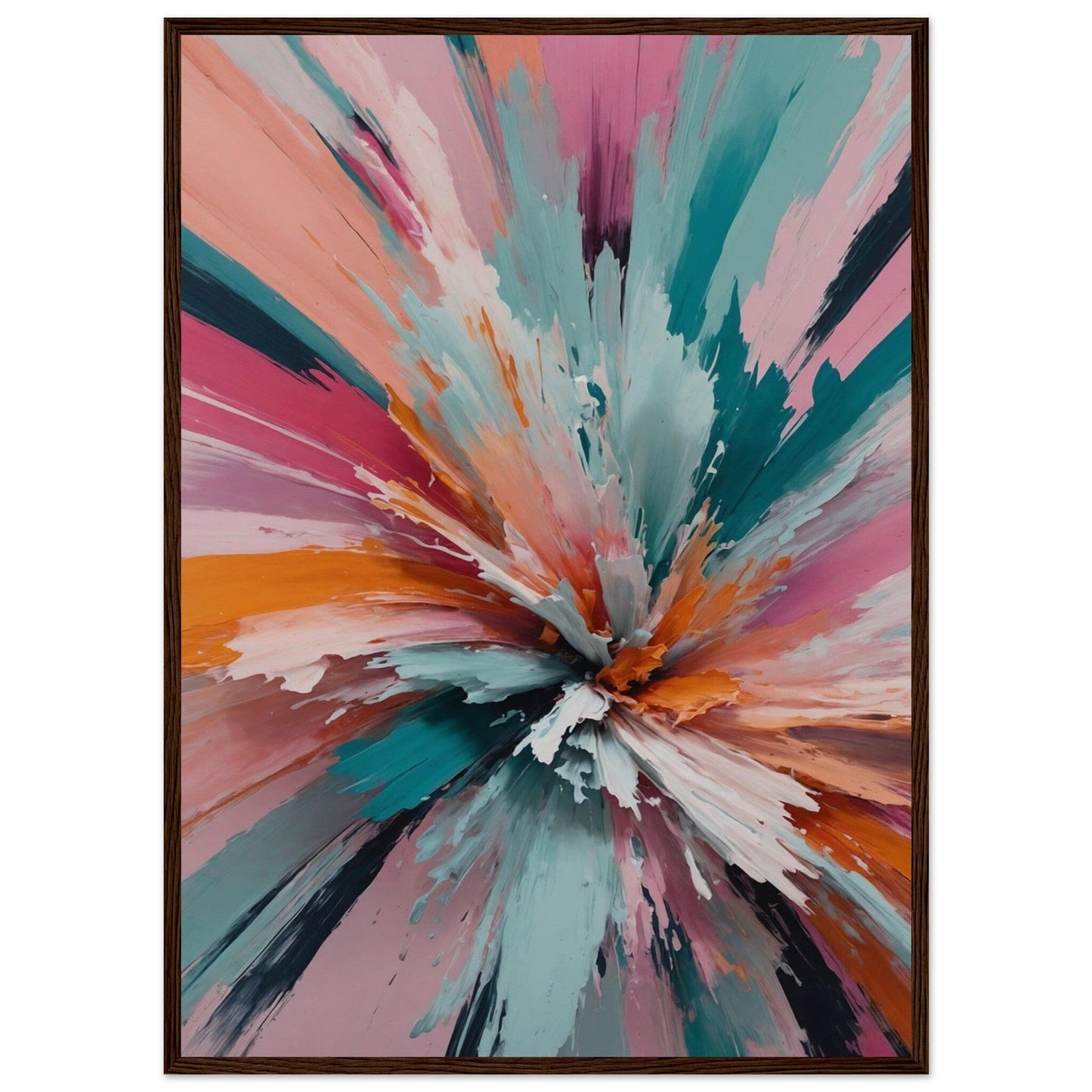 Premium Matte Paper Wooden Framed Poster - Exklusive Kunst in stilvollen Holzrahmen Print Material Modern Masterpieces 50x70 cm / 20x28″ Dark wood frame