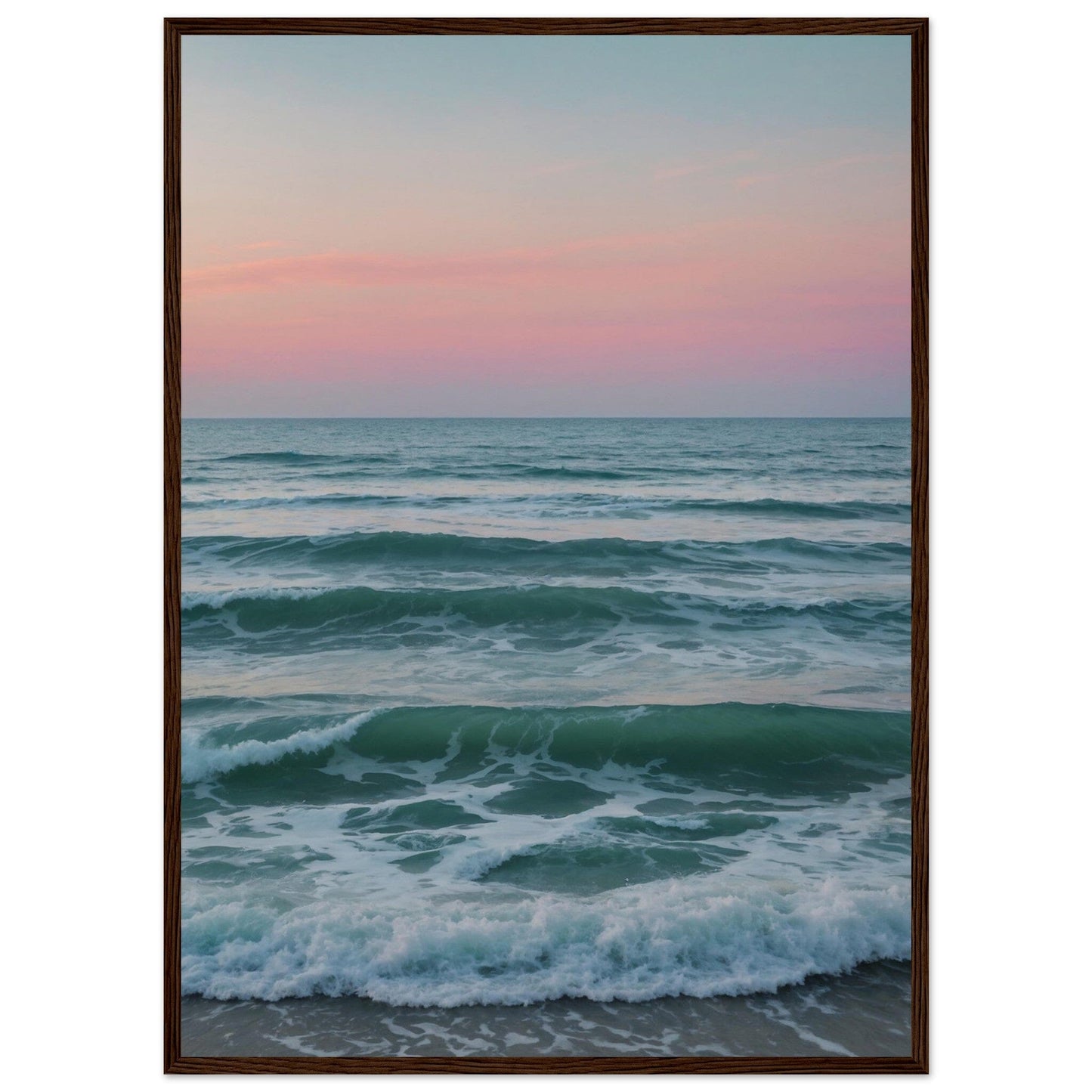 Premium Matte Paper Wooden Framed Poster - Exklusive Kunst in stilvollen Holzrahmen Print Material Modern Masterpieces 50x70 cm / 20x28″ Dark wood frame