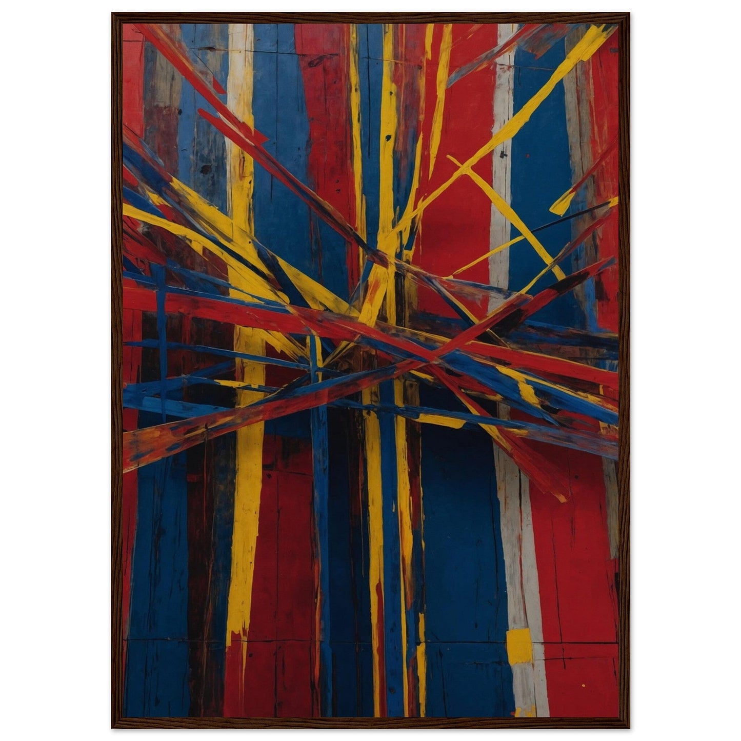 Premium Matte Paper Wooden Framed Poster - Exklusive Kunst in stilvollen Holzrahmen Print Material Modern Masterpieces 50x70 cm / 20x28″ Dark wood frame