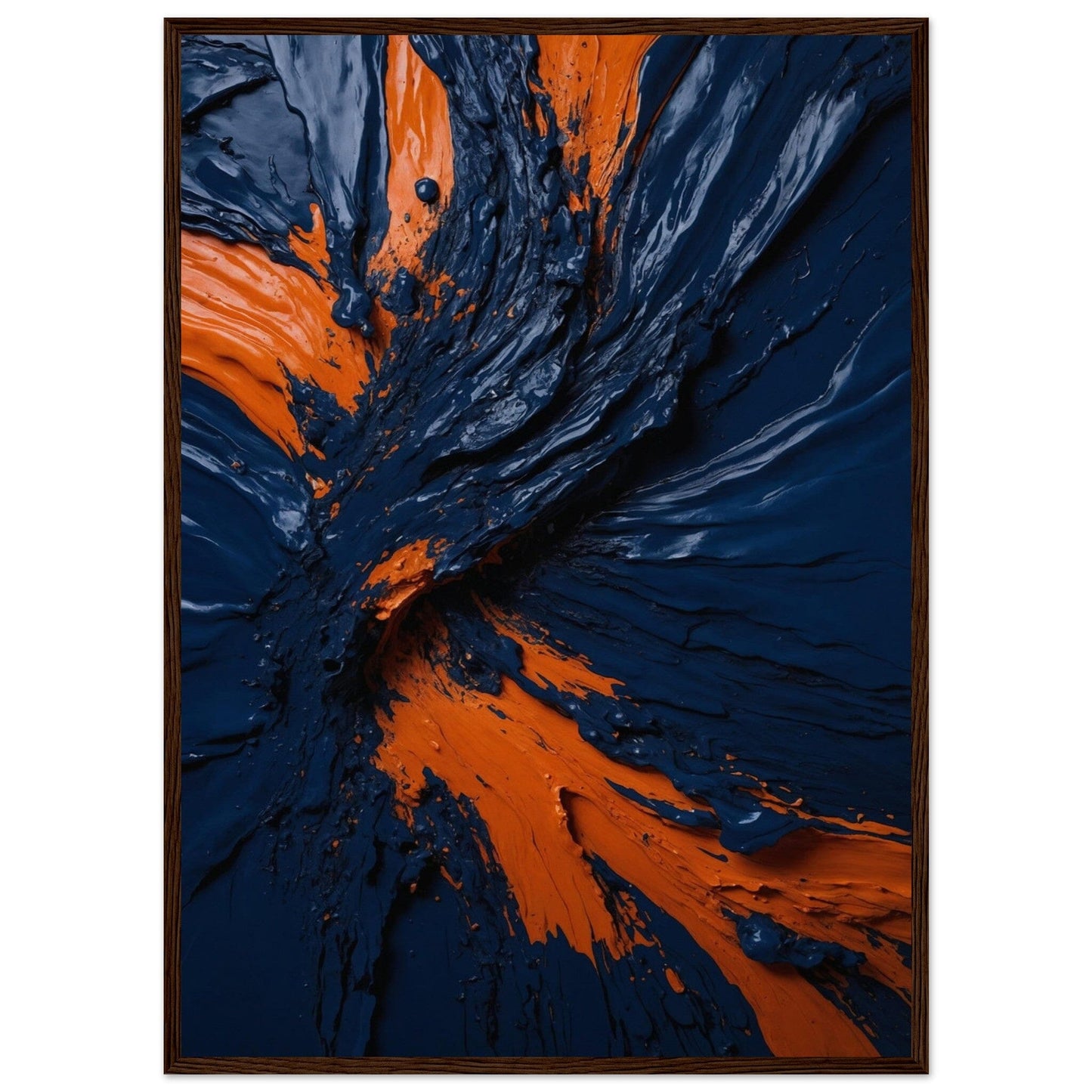 Premium Matte Paper Wooden Framed Poster - Exklusive Kunst in stilvollen Holzrahmen Print Material Modern Masterpieces 50x70 cm / 20x28″ Dark wood frame