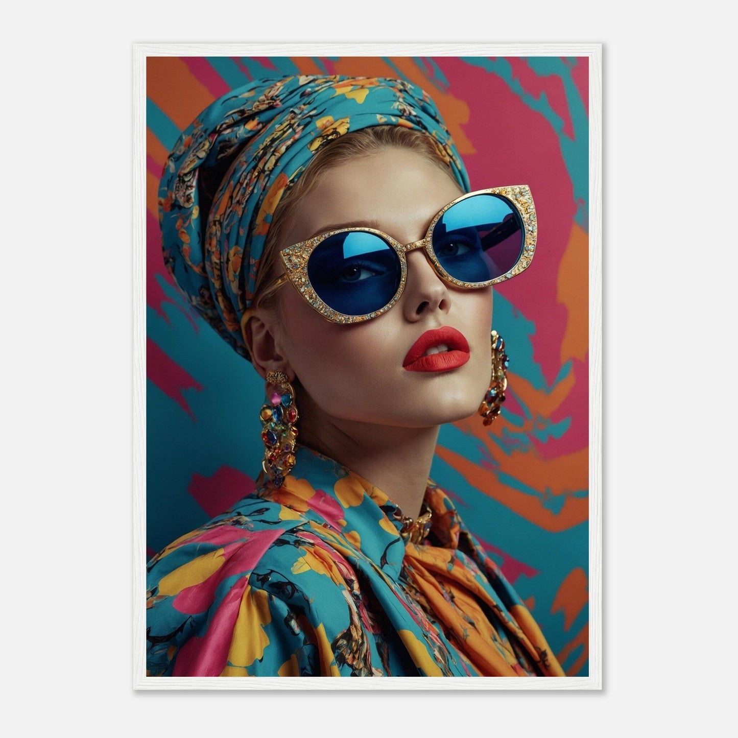 Premium Matte Paper Wooden Framed Poster - Exklusive Kunst in stilvollen Holzrahmen Print Material Modern Masterpieces 50x70 cm / 20x28″ White frame