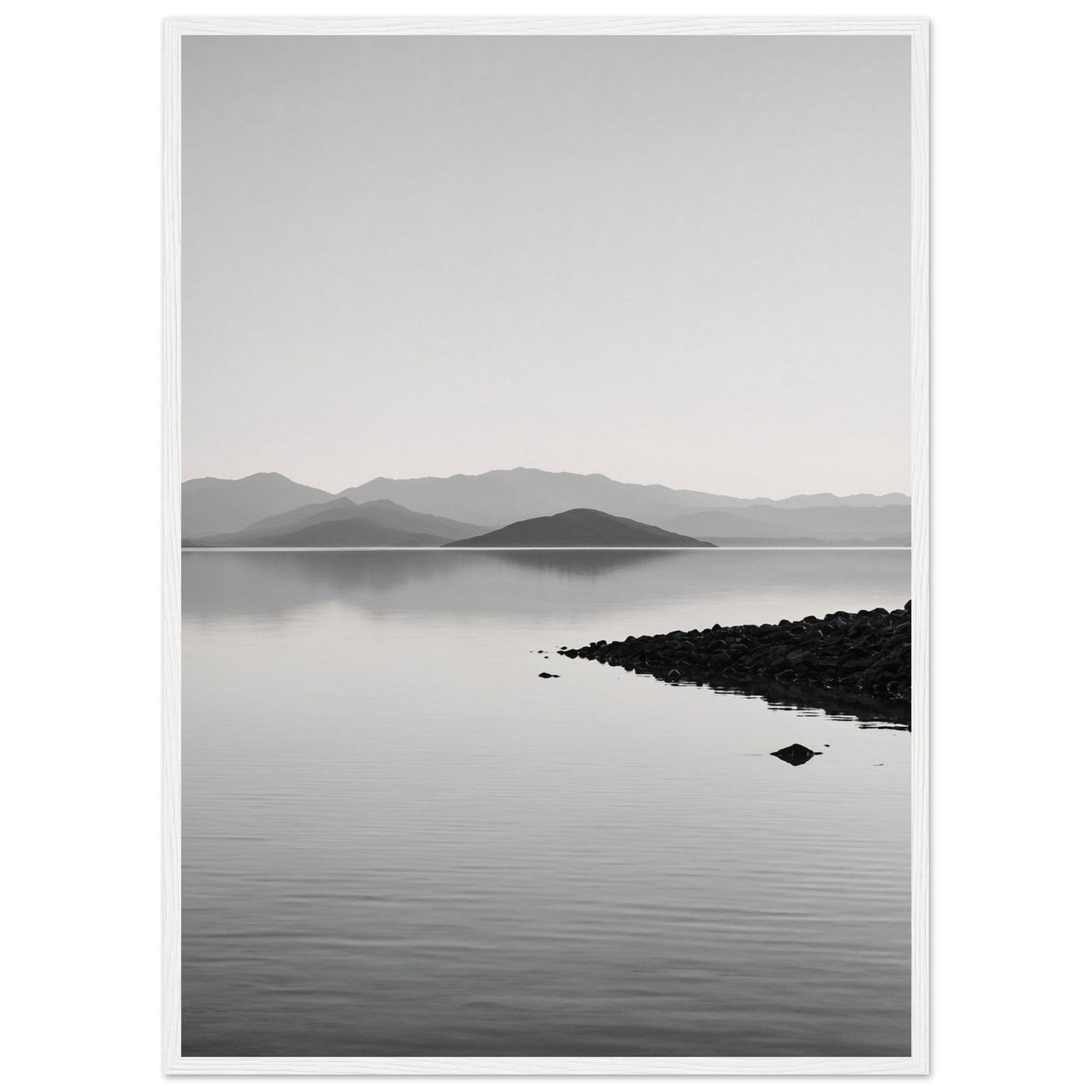Premium Matte Paper Wooden Framed Poster - Exklusive Kunst in stilvollen Holzrahmen Print Material Modern Masterpieces 50x70 cm / 20x28″ White frame