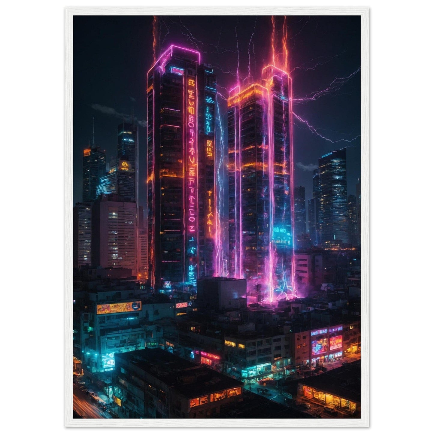 Premium Matte Paper Wooden Framed Poster - Exklusive Kunst in stilvollen Holzrahmen Print Material Modern Masterpieces 50x70 cm / 20x28″ White frame