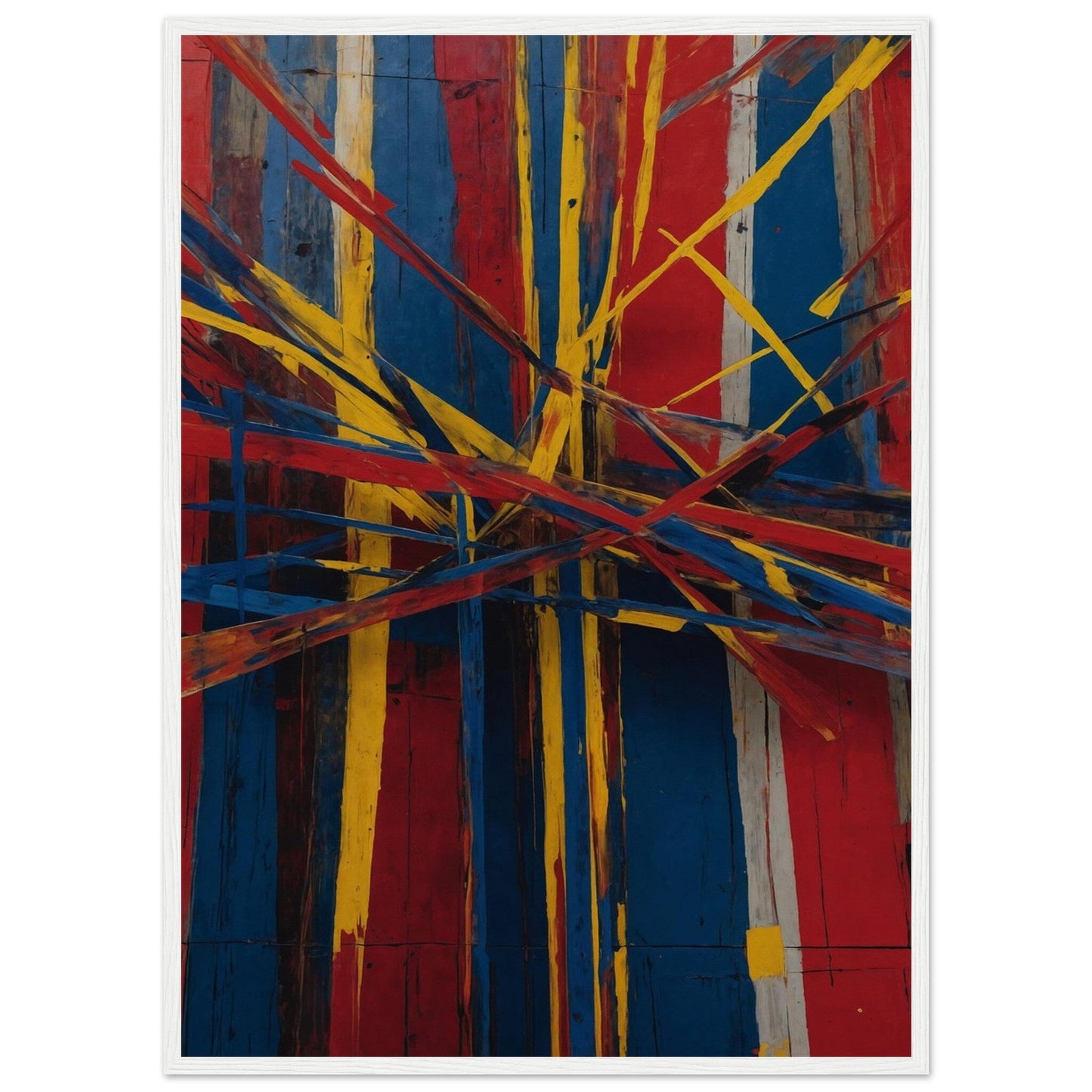 Premium Matte Paper Wooden Framed Poster - Exklusive Kunst in stilvollen Holzrahmen Print Material Modern Masterpieces 50x70 cm / 20x28″ White frame