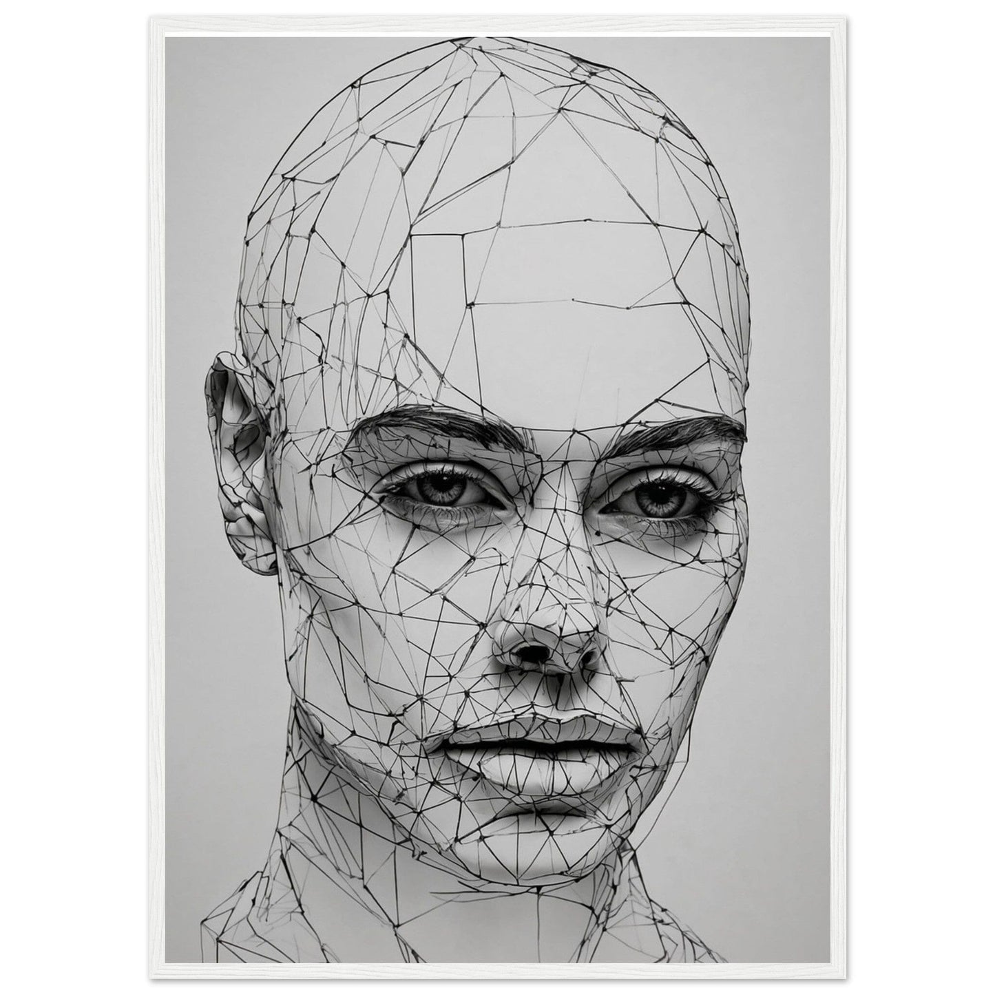 Premium Matte Paper Wooden Framed Poster - Exklusive Kunst in stilvollen Holzrahmen Print Material Modern Masterpieces 50x70 cm / 20x28″ White frame