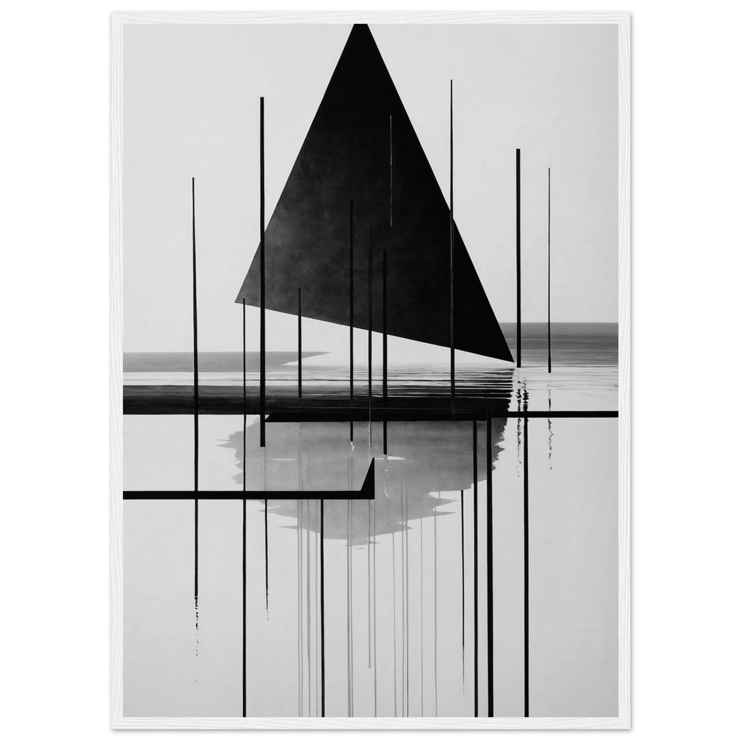 Premium Matte Paper Wooden Framed Poster - Exklusive Kunst in stilvollen Holzrahmen Print Material Modern Masterpieces 50x70 cm / 20x28″ White frame