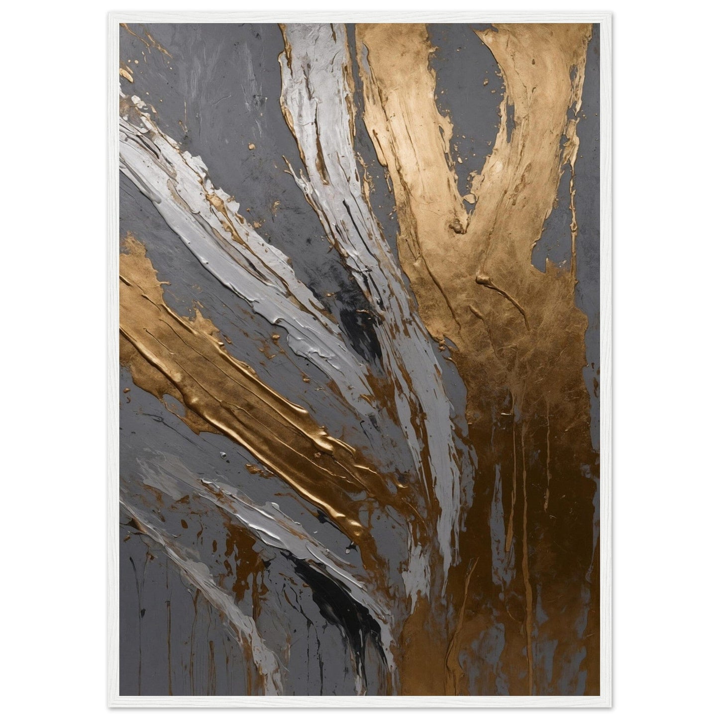 Premium Matte Paper Wooden Framed Poster - Exklusive Kunst in stilvollen Holzrahmen Print Material Modern Masterpieces 50x70 cm / 20x28″ White frame