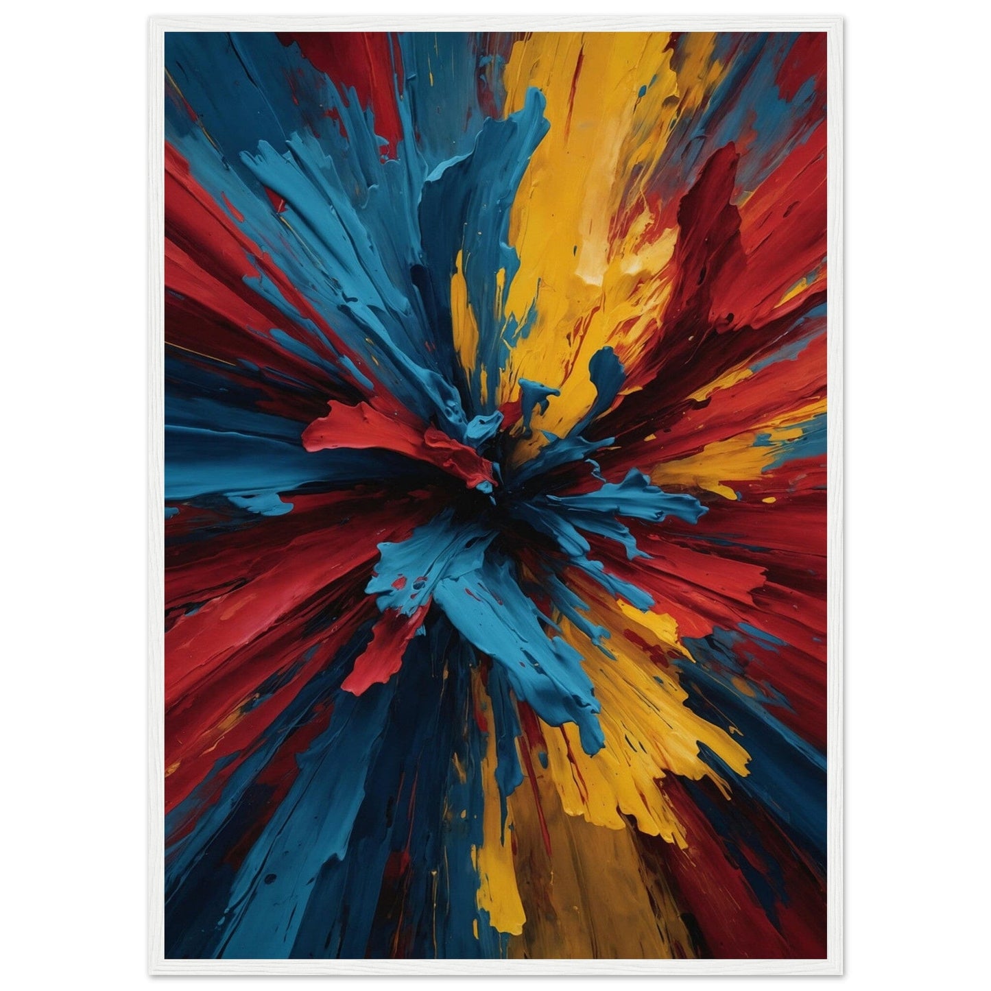 Premium Matte Paper Wooden Framed Poster - Exklusive Kunst in stilvollen Holzrahmen Print Material Modern Masterpieces 50x70 cm / 20x28″ White frame